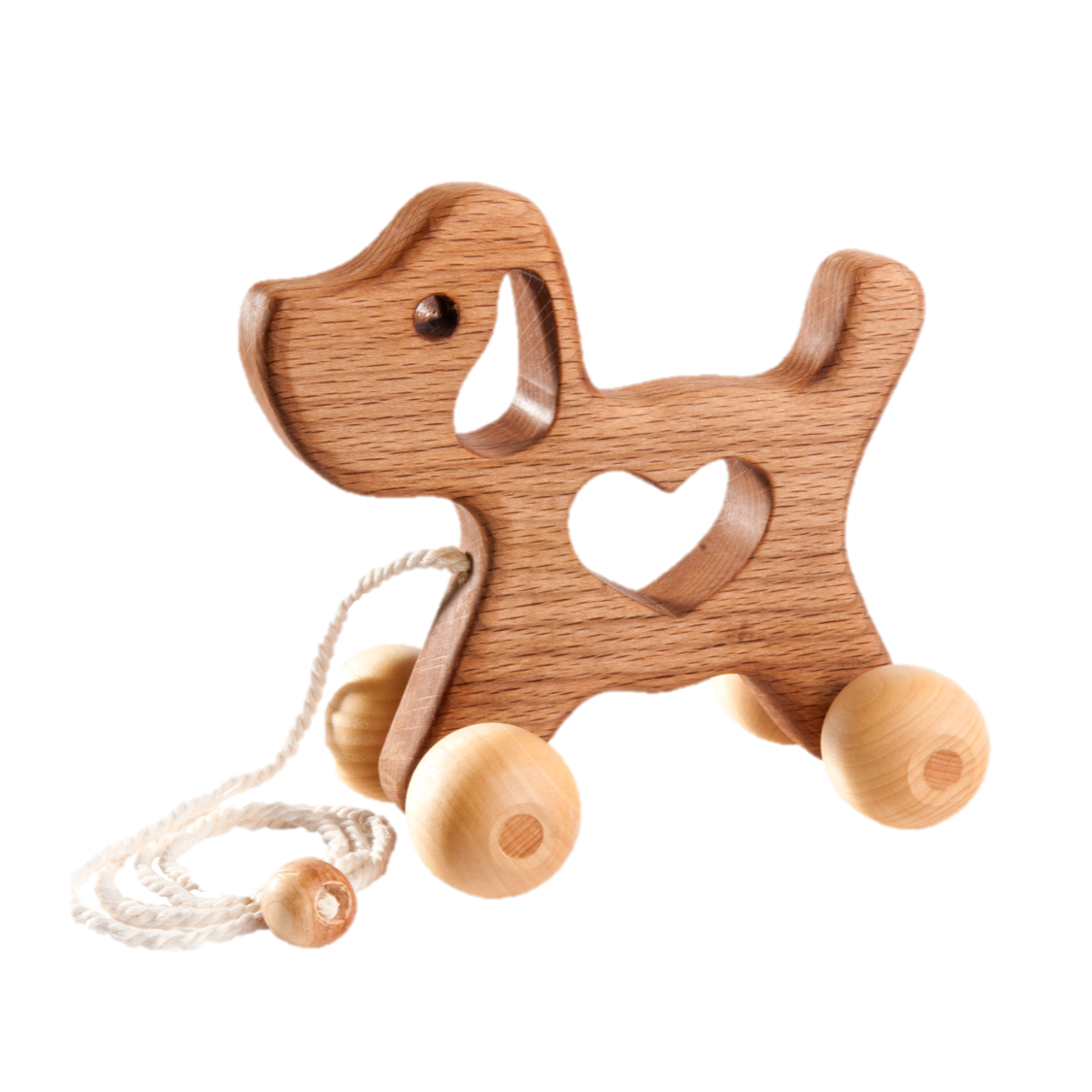 Wooden Dog Pull Along Toy