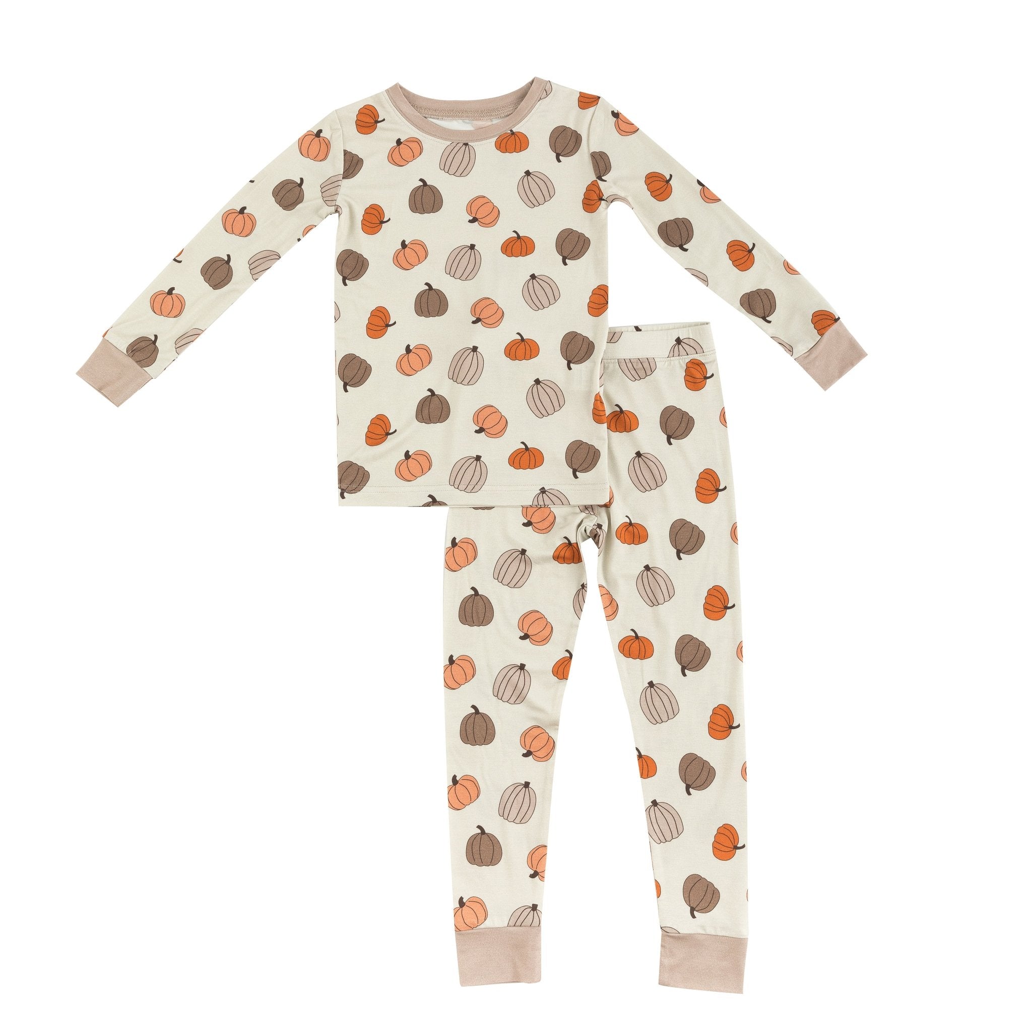 Pumpkins Beige (long Sleeve Pj)