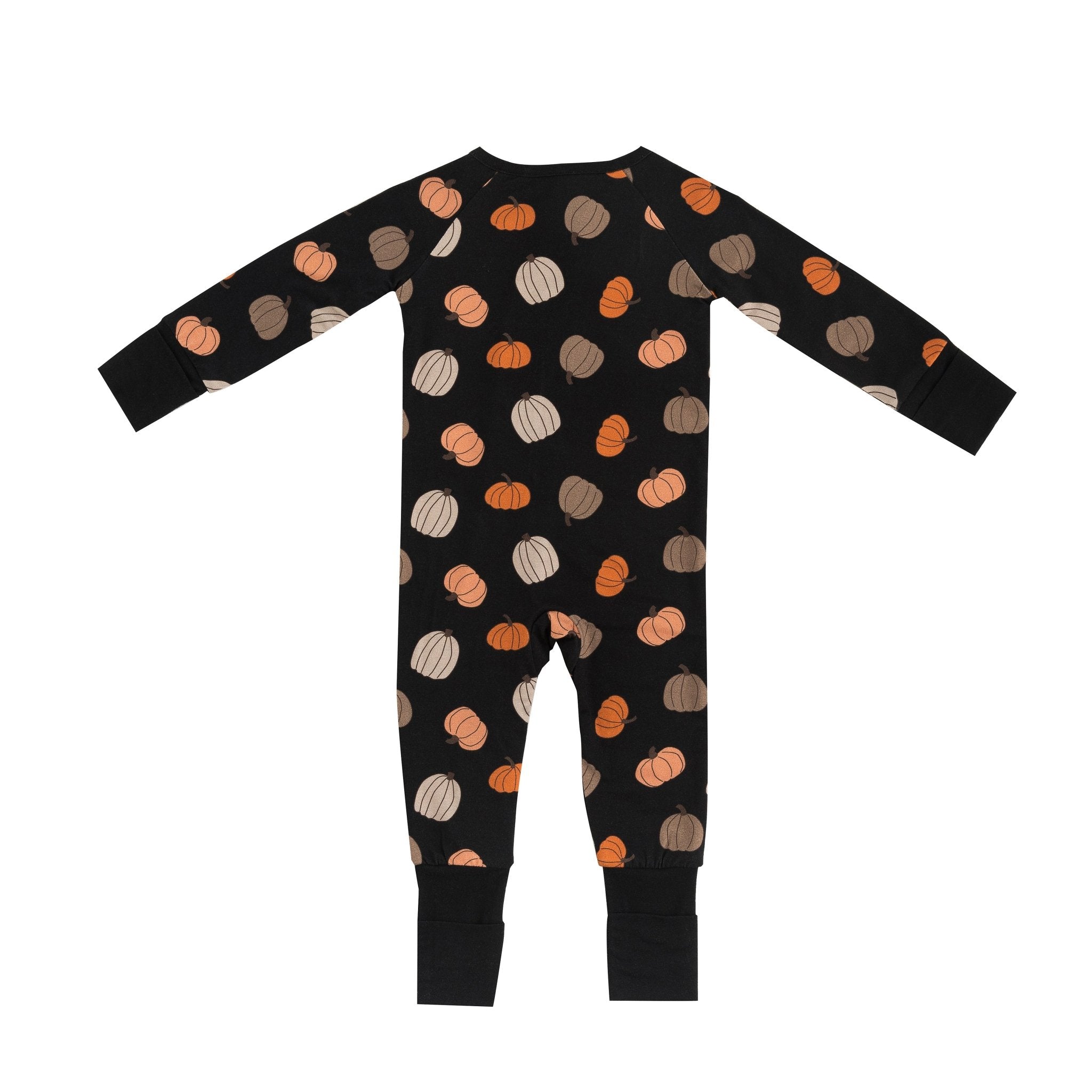 Pumpkins Black (convertible Zip Footies)