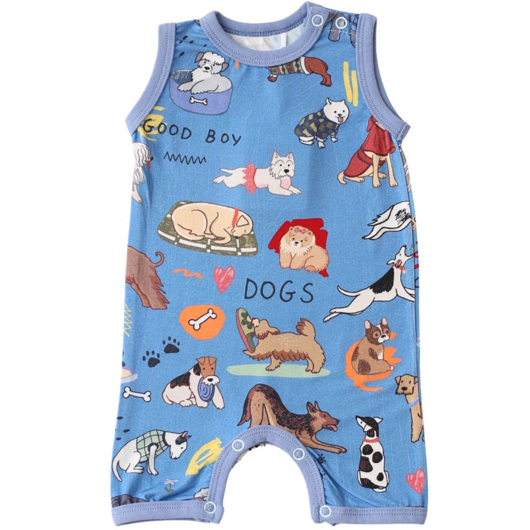 Puppy Pals Blue Shortall