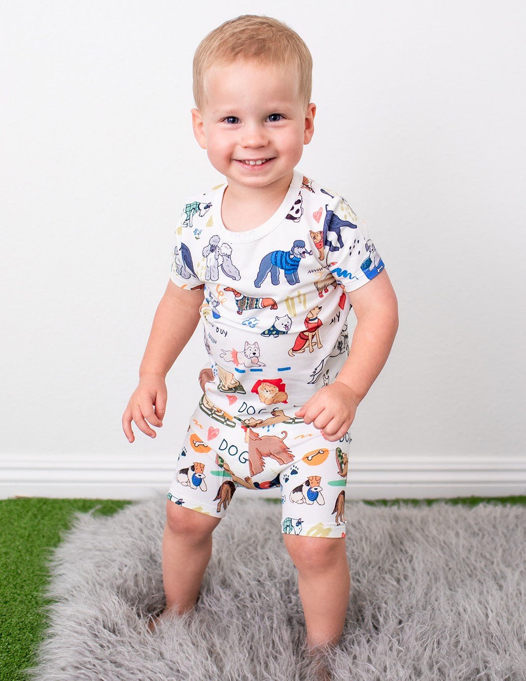 Puppy Pals White Shorts Pjs
