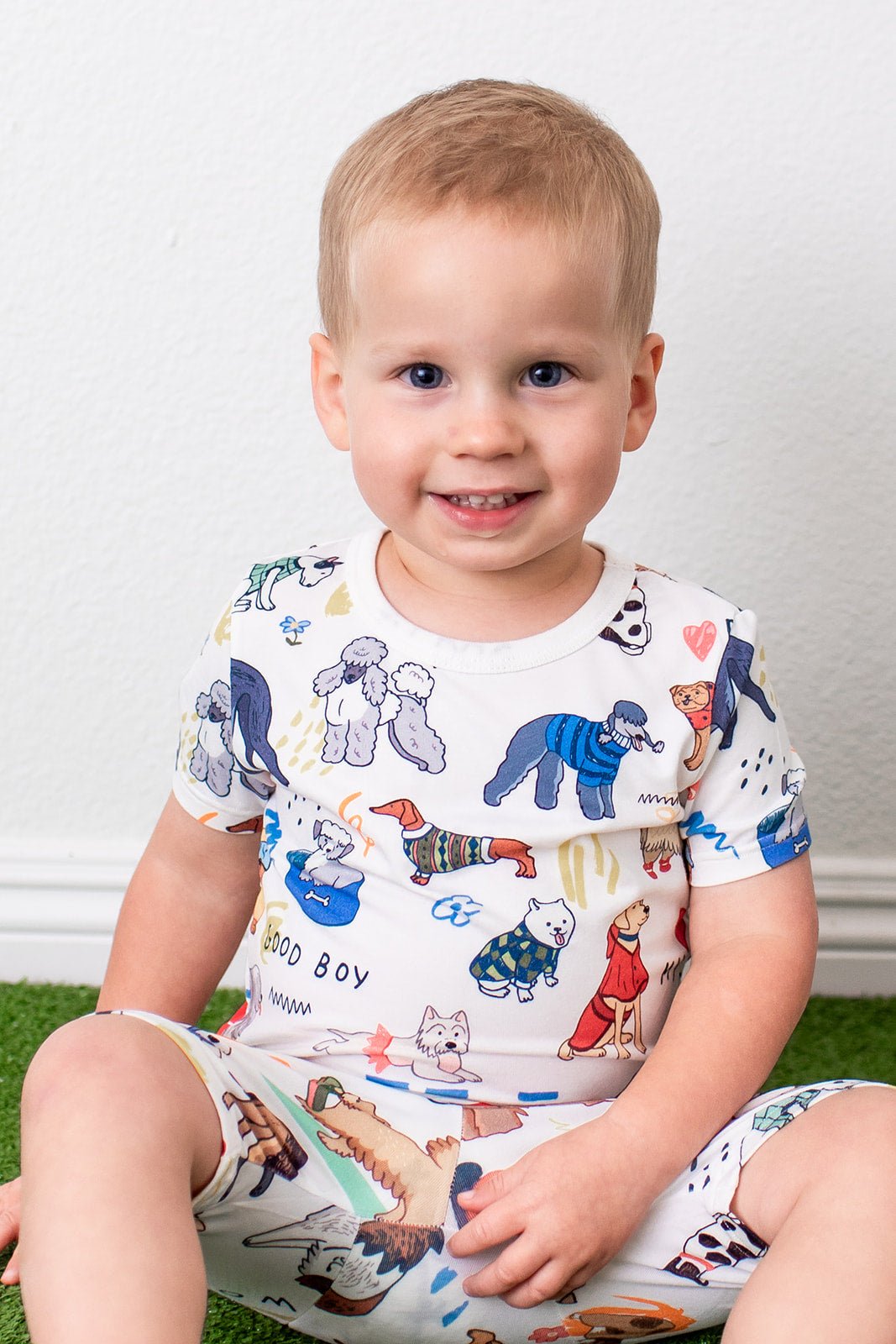 Puppy Pals White Shorts Pjs