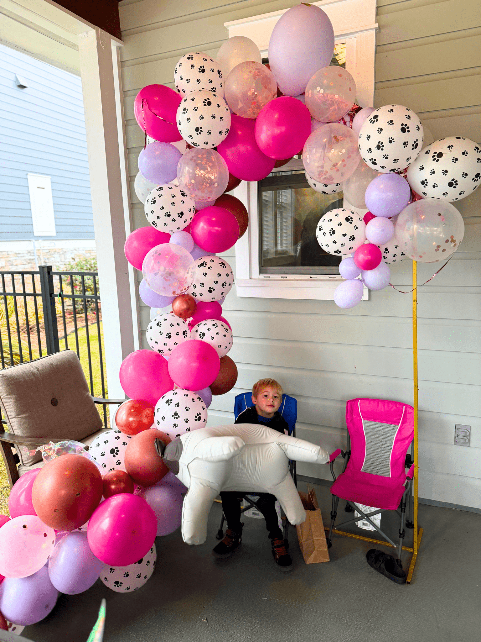 Pink Puppy Balloon Garland Kit