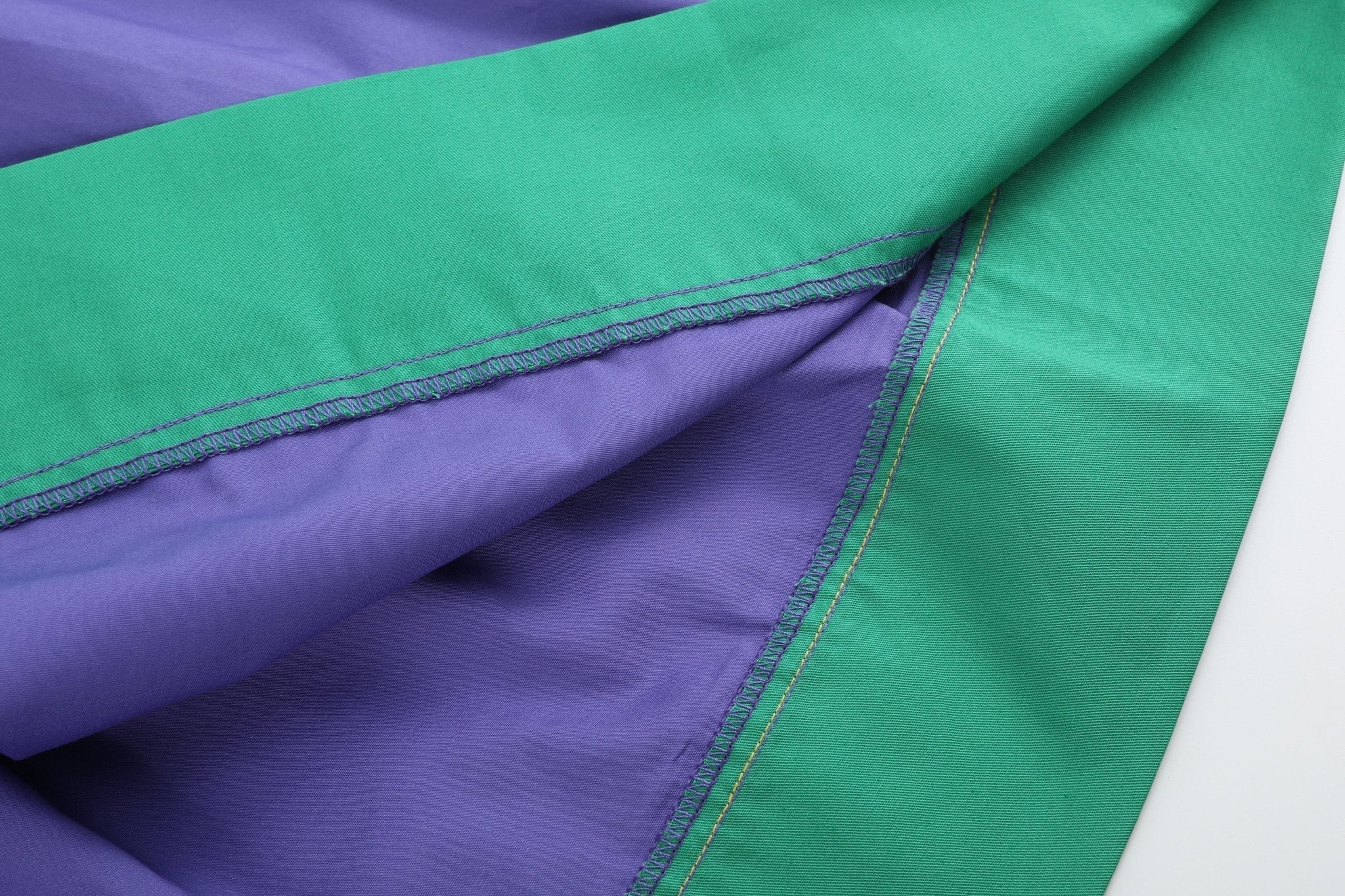 Purple And Green Mardi Gras Smocked Bishop Dress