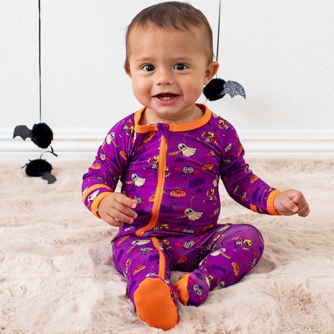 Purple Boo Crew Footie