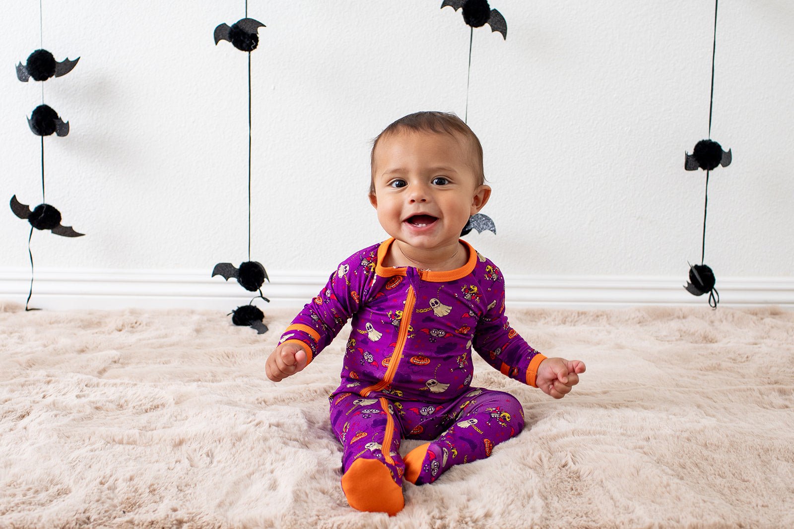 Purple Boo Crew Footie