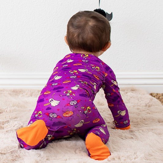 Purple Boo Crew Footie