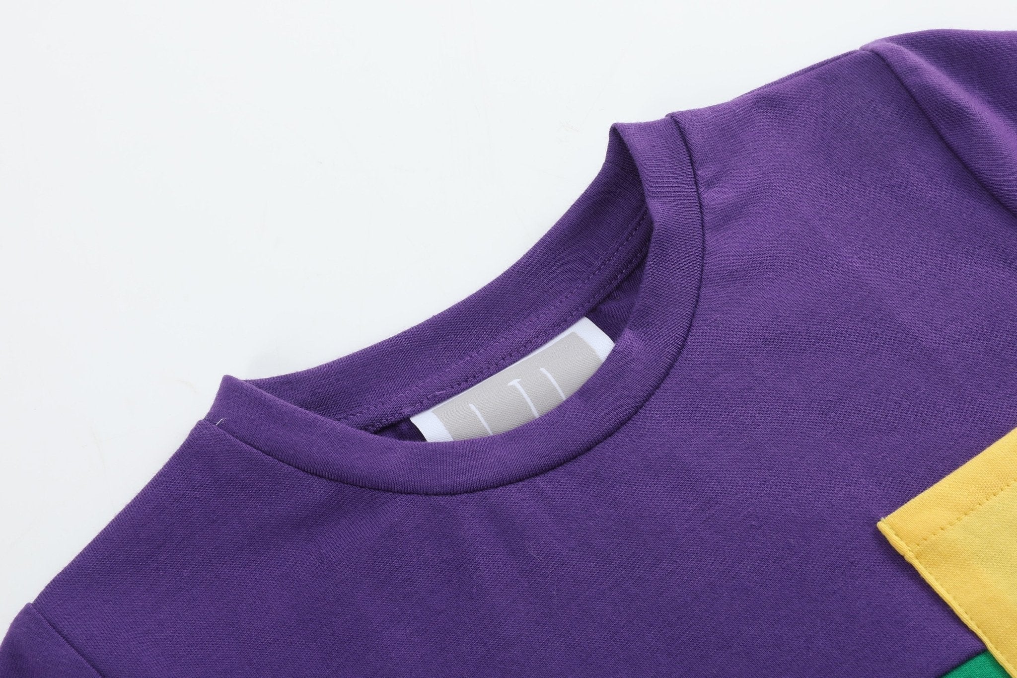 Purple, Green And Gold Mardi Gras Short And Shirt Set