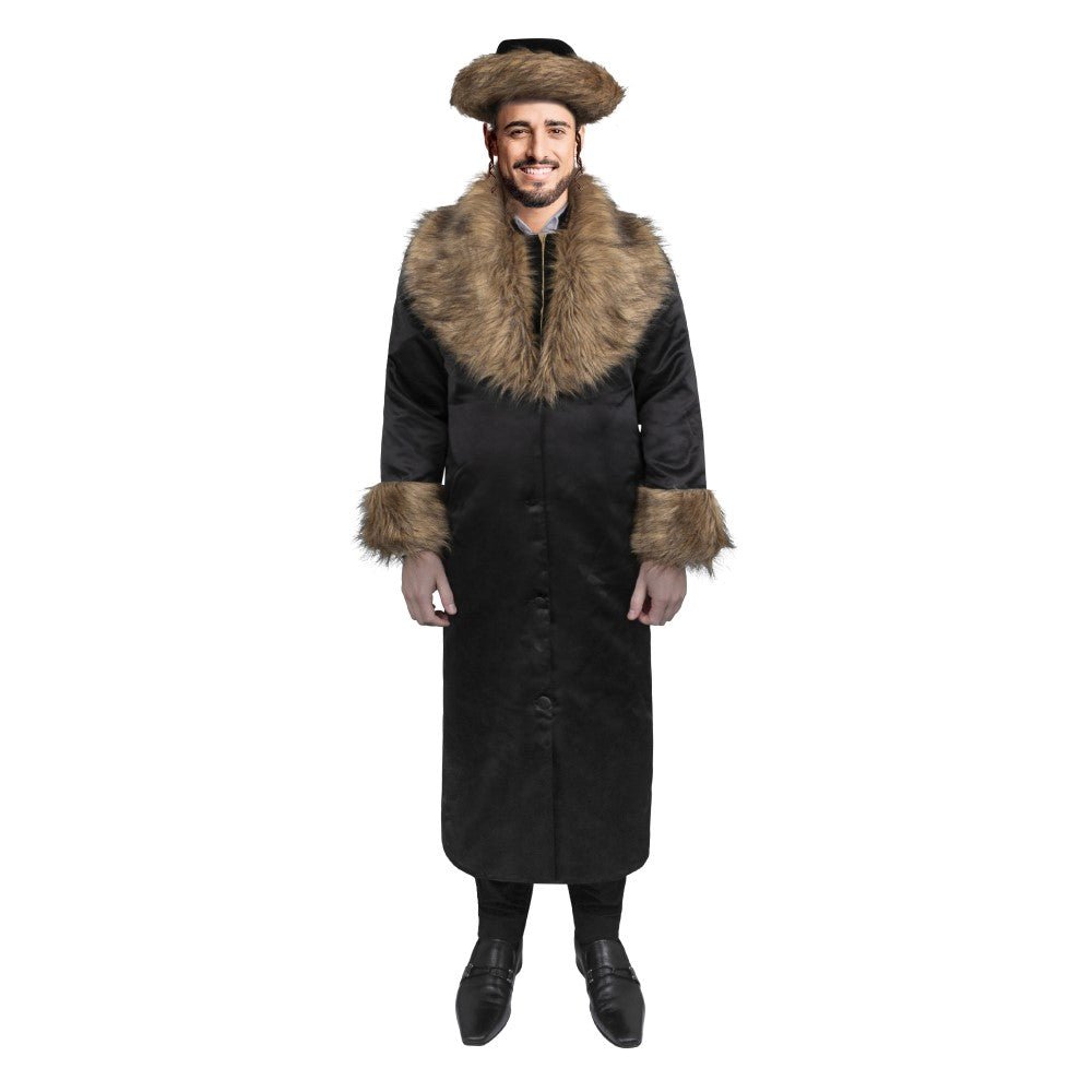 Rabbi Coat With Fur - Adults