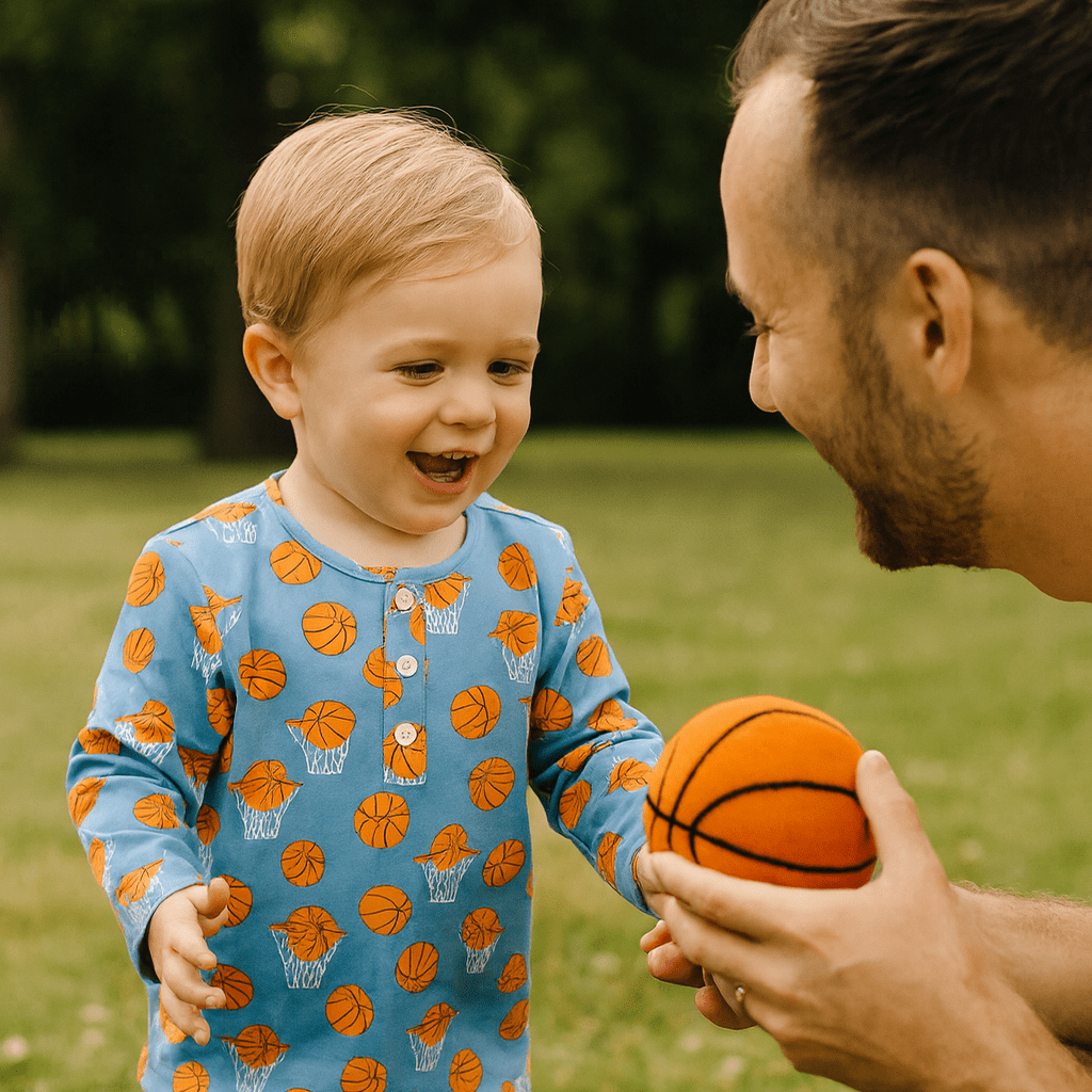 Raglan Henley Basketball Hoops