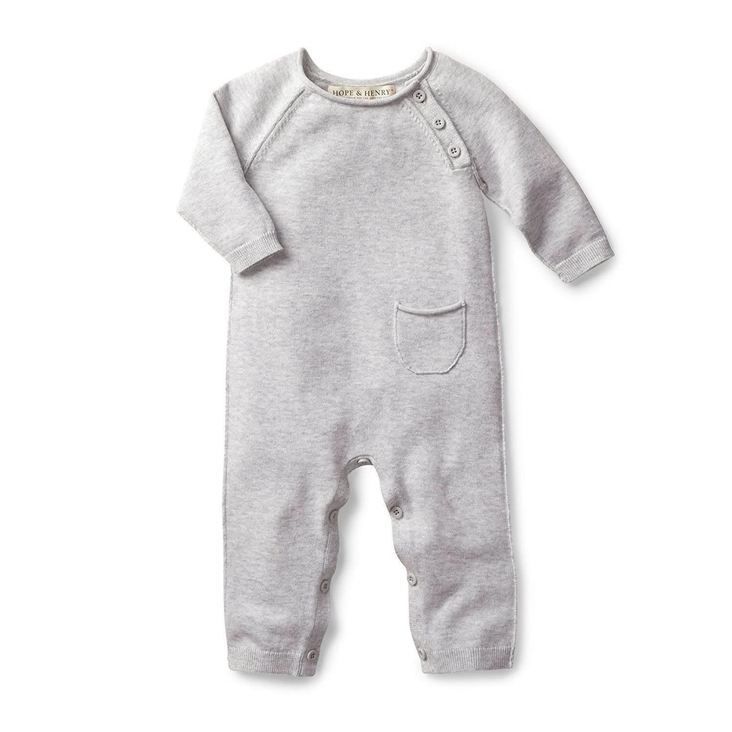 Raglan Knit Romper & Jacquard Blanket Gift Set
