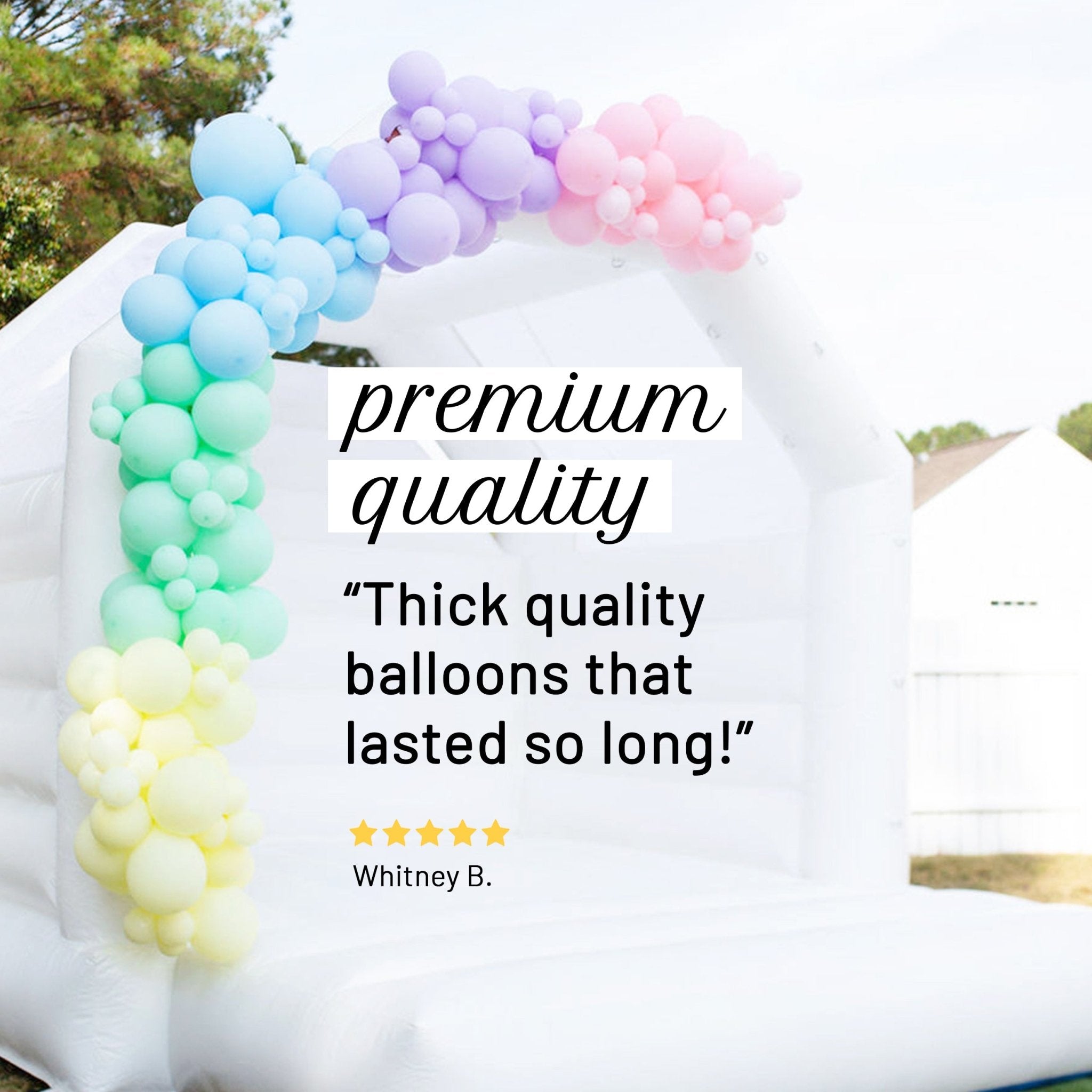 Soft Pastel Rainbow Balloon Garland Kit