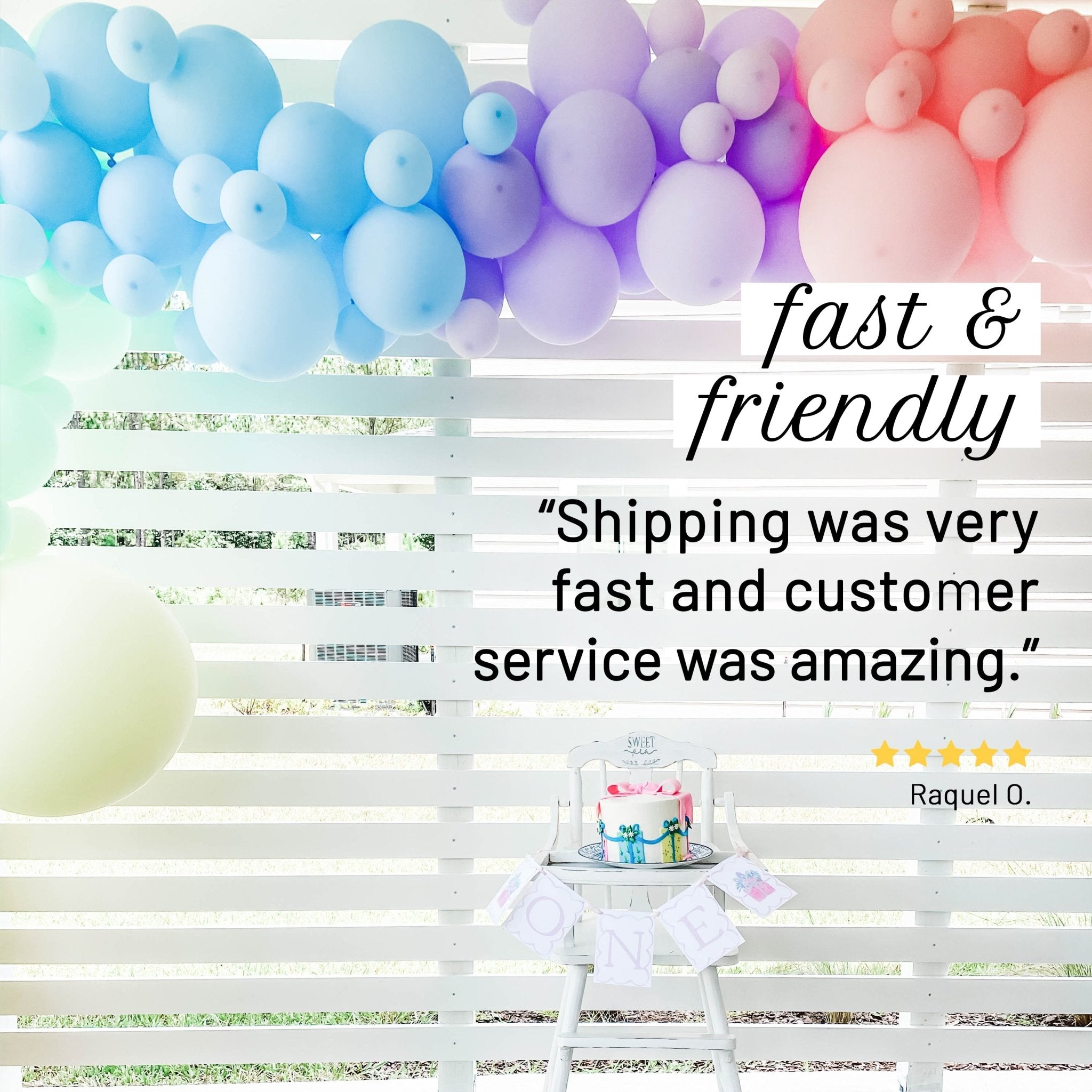 Soft Pastel Rainbow Balloon Garland Kit