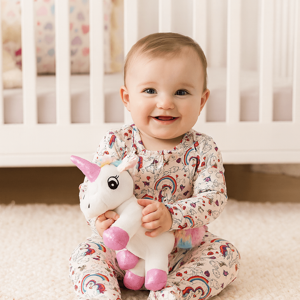 Rainbow Bright Zipper Footie