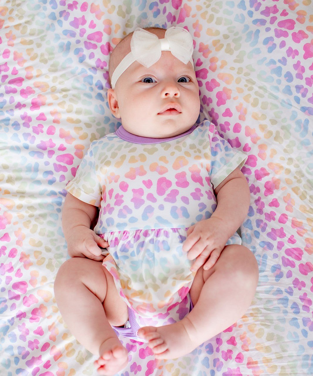 Rainbow Leopard Bodysuit Dress