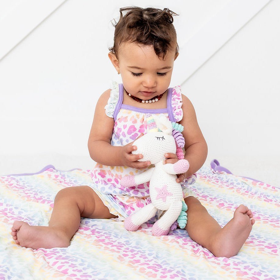 Rainbow Leopard Bubble Romper