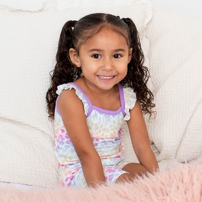 Rainbow Leopard Flutter Tank & Shorts