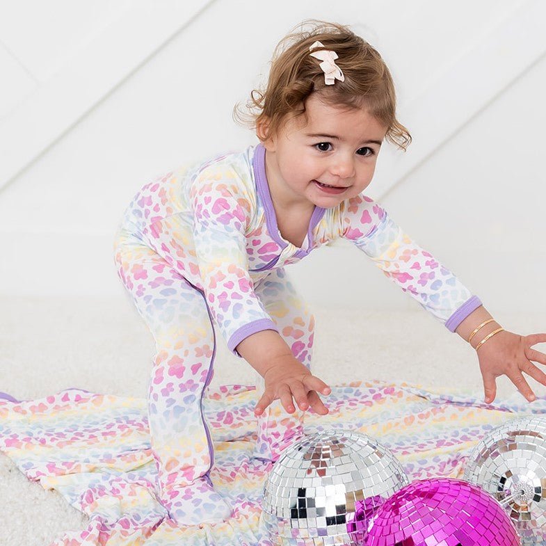 Rainbow Leopard Footie