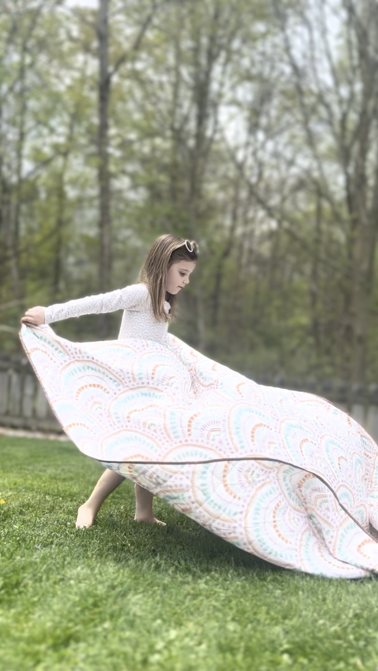 Boho Rainbows Quilted Water Resistant Beach Mat