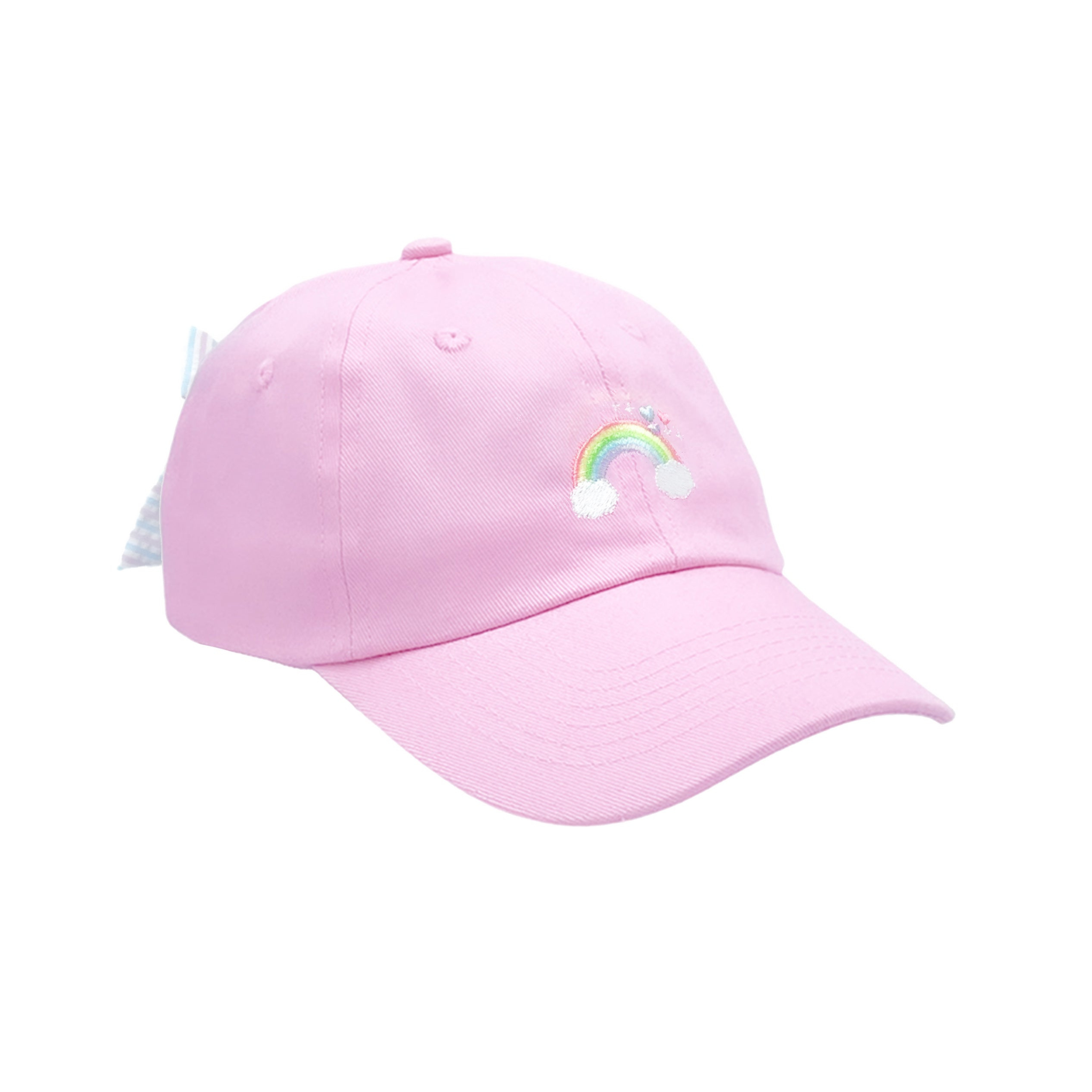 Rainbow Sparkle Bow Cap