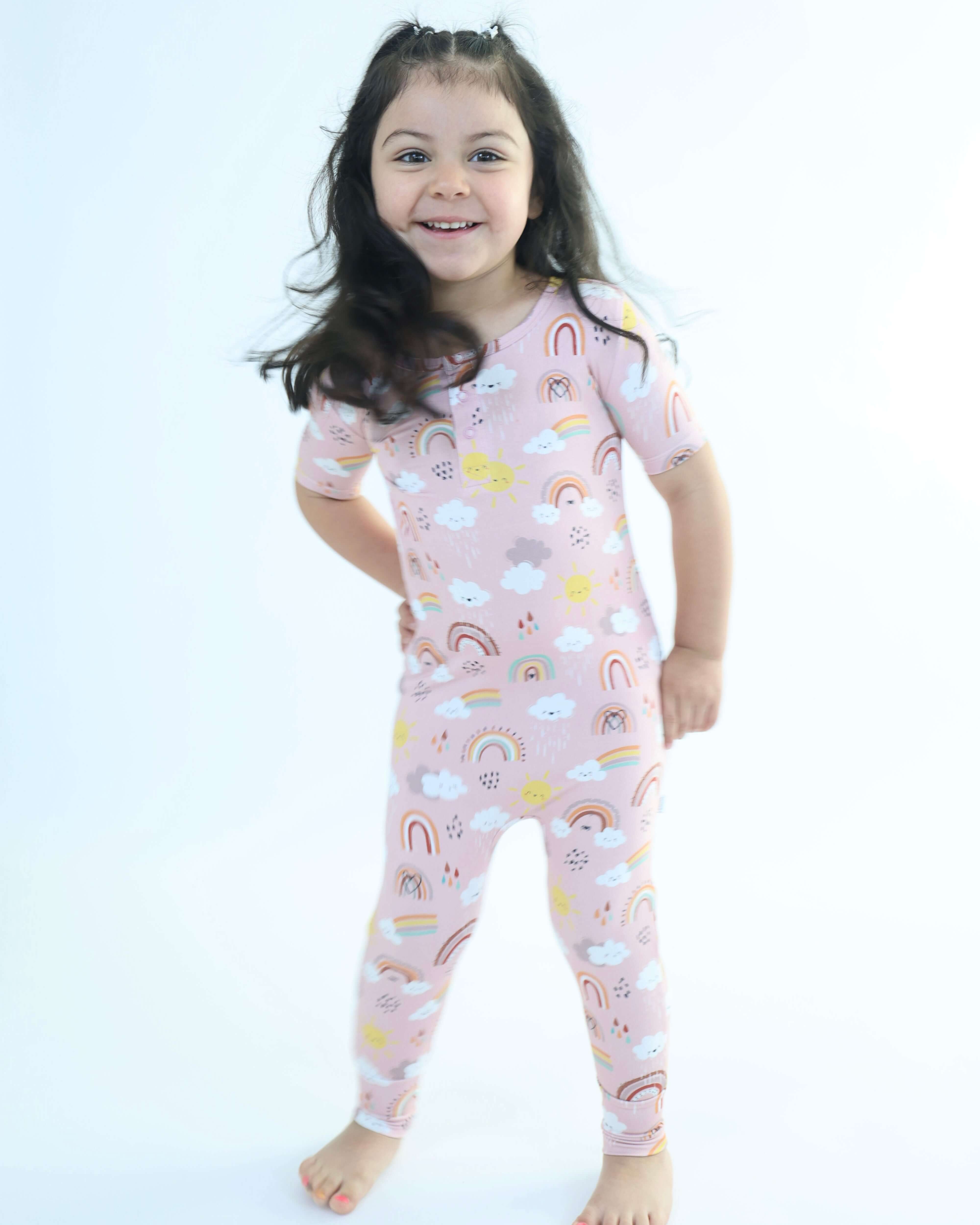 Bamboo Pull Up Romper - bow