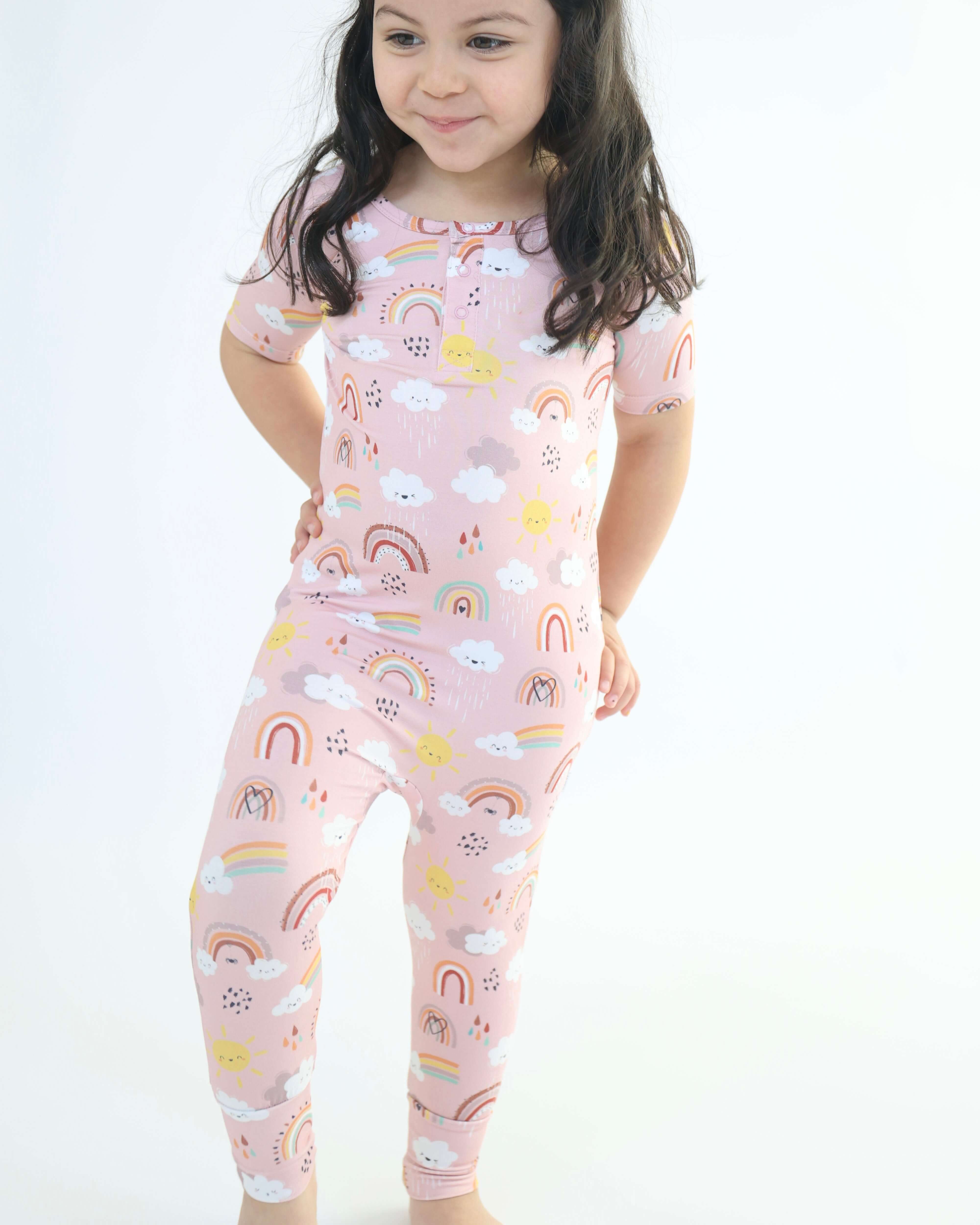 Bamboo Pull Up Romper - bow