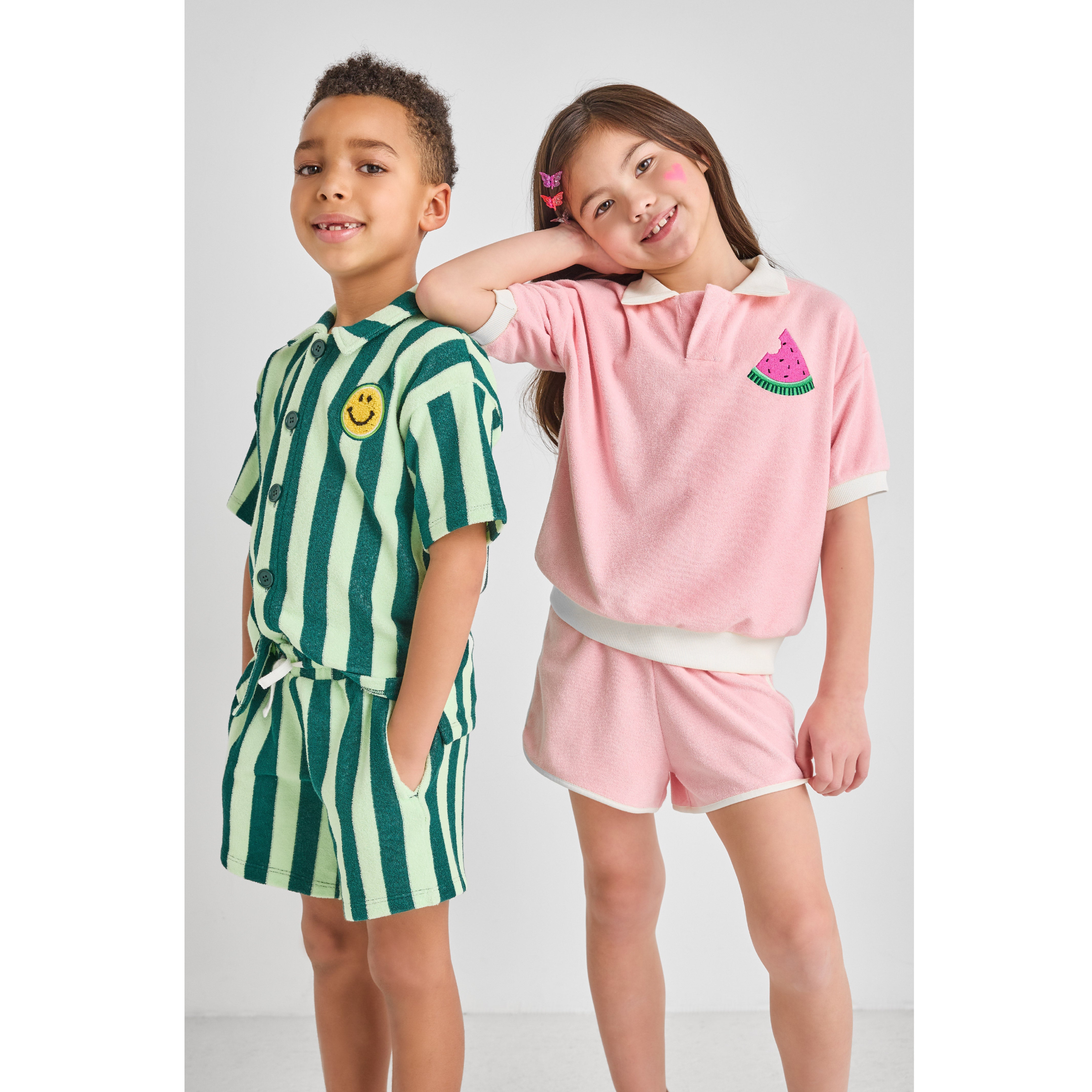 Retro Pink Terry Shorts