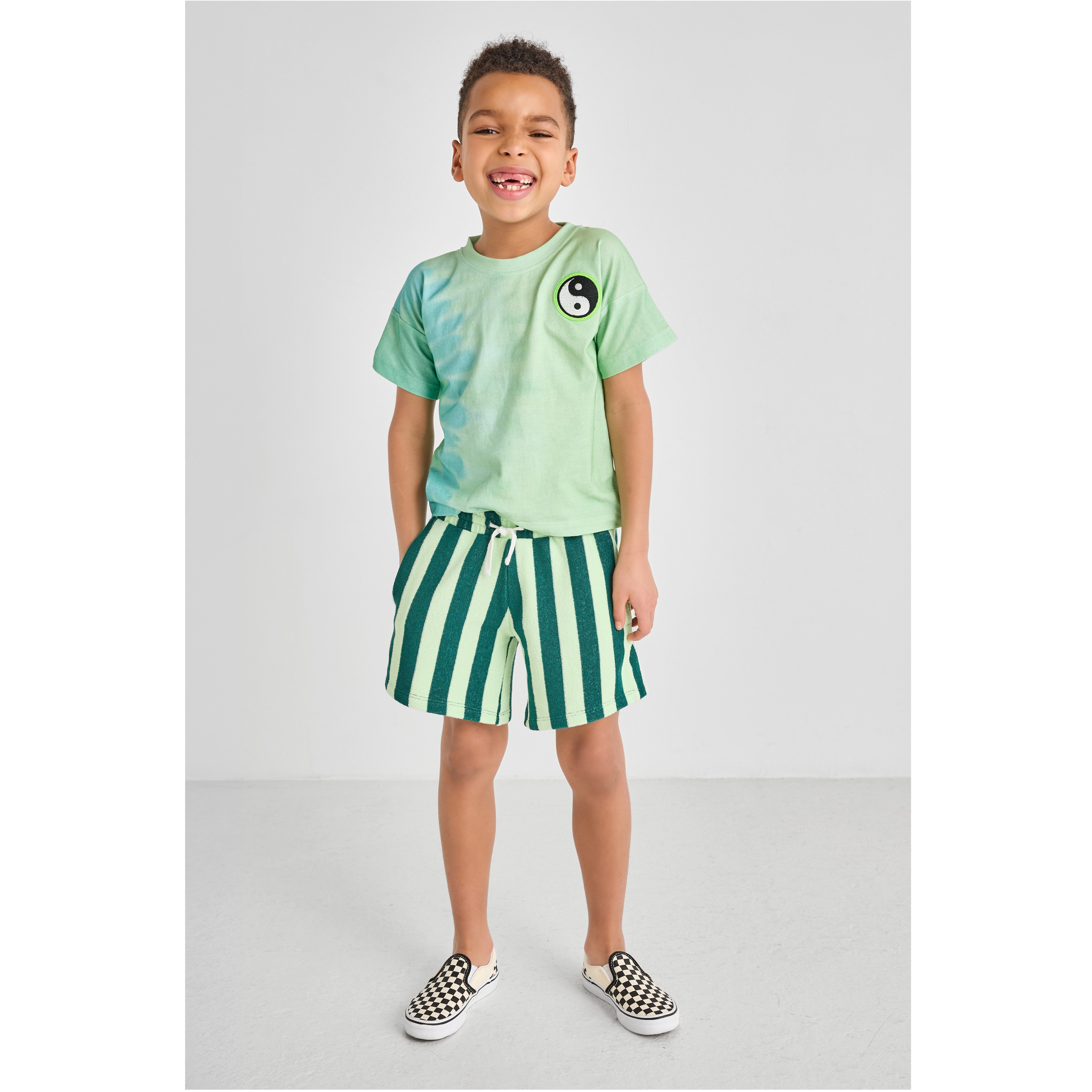 Striped Terry Shorts