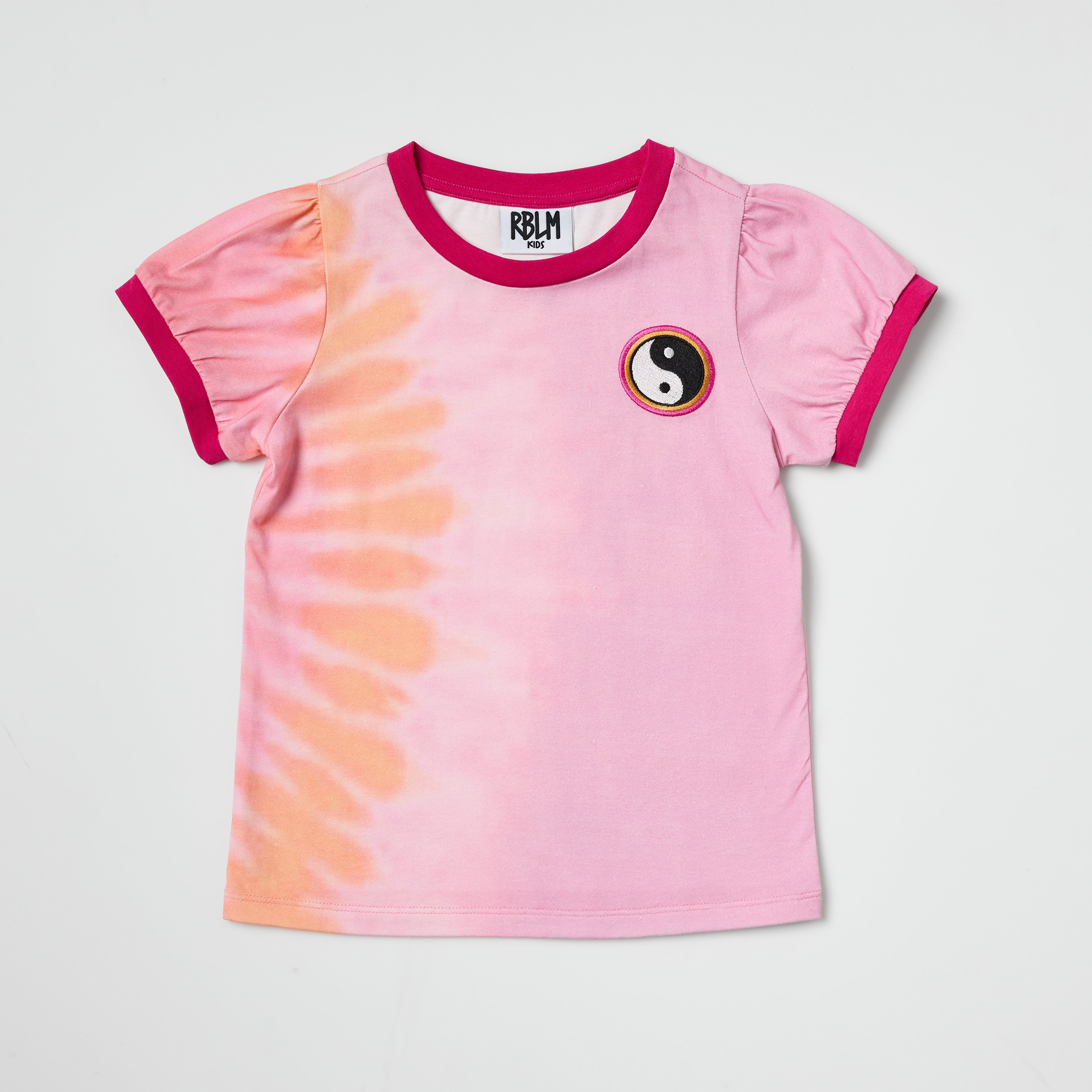 Pink Tie-dye Yin Yang T-shirt