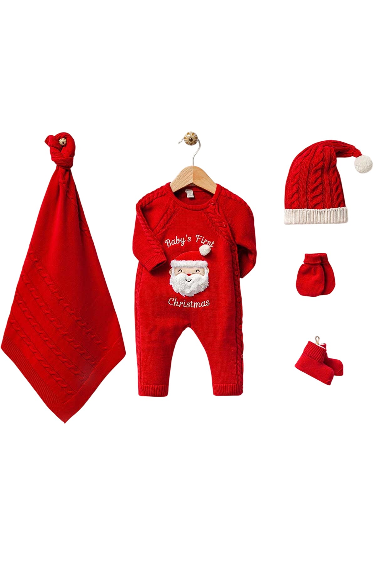 First Christmas Newborn Knitwear Set (5 Pcs)