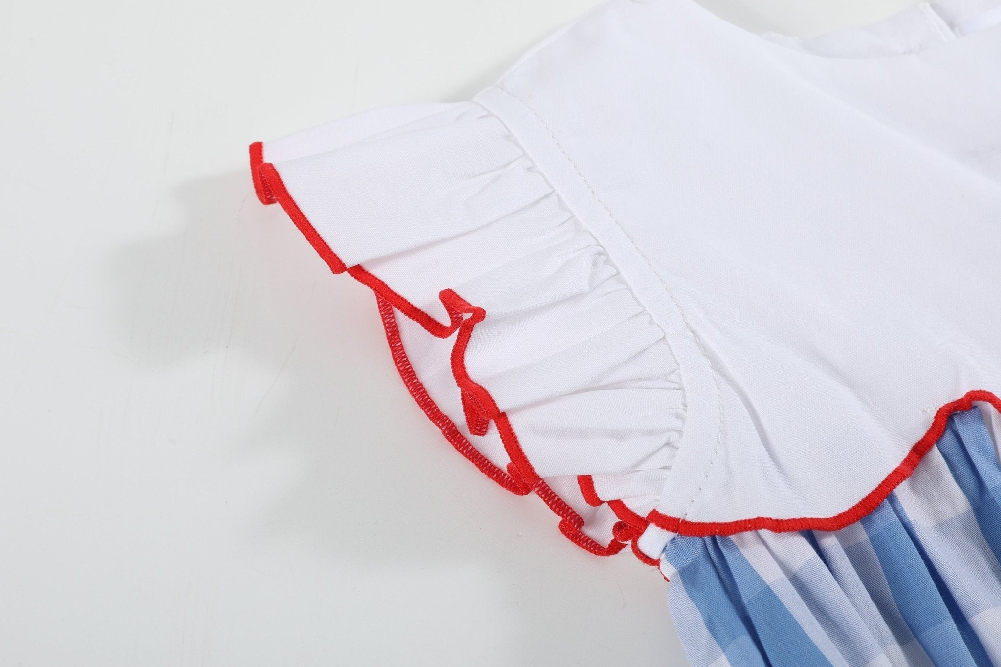 Red, White And Blue Flutter Romper