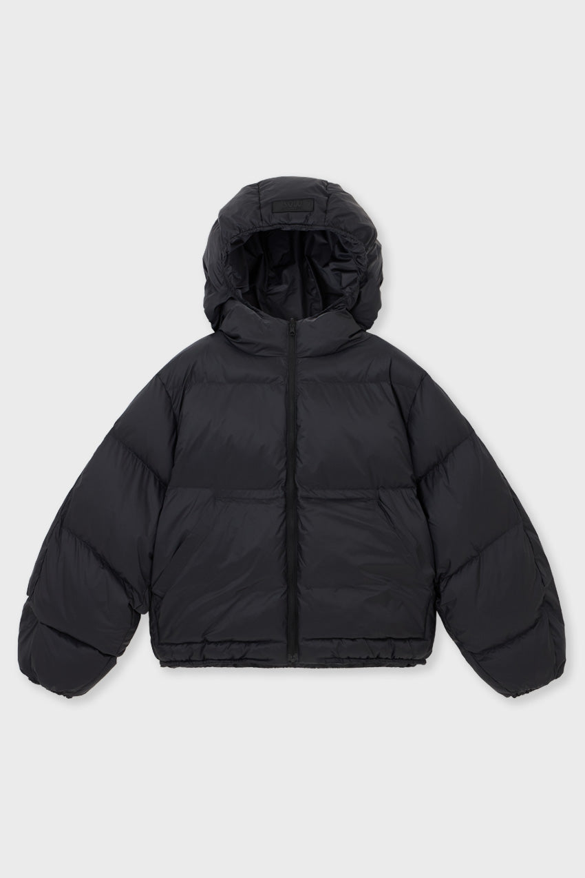 Cropped Lightweight Reversible Puffer