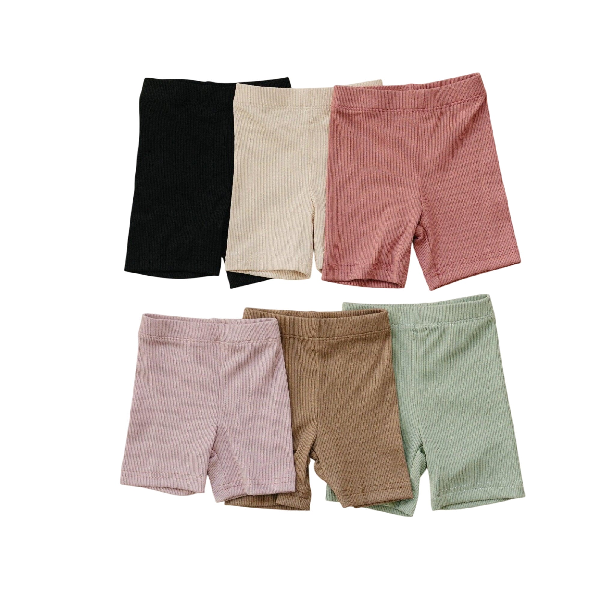 Ribbed Bamboo Bike Shorts