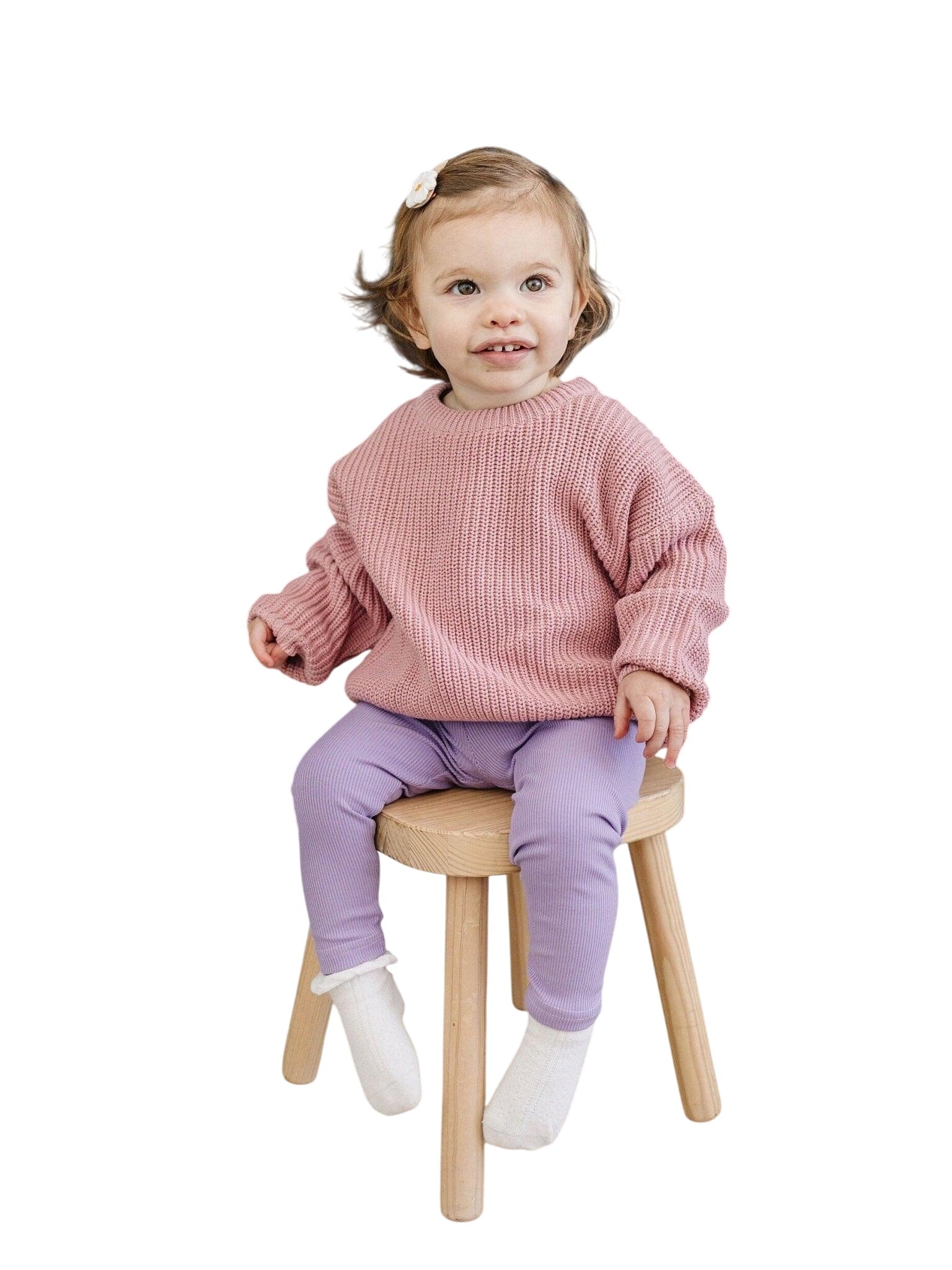 Cozy Ribbed Bamboo Leggings For Kids - Multiple Colors