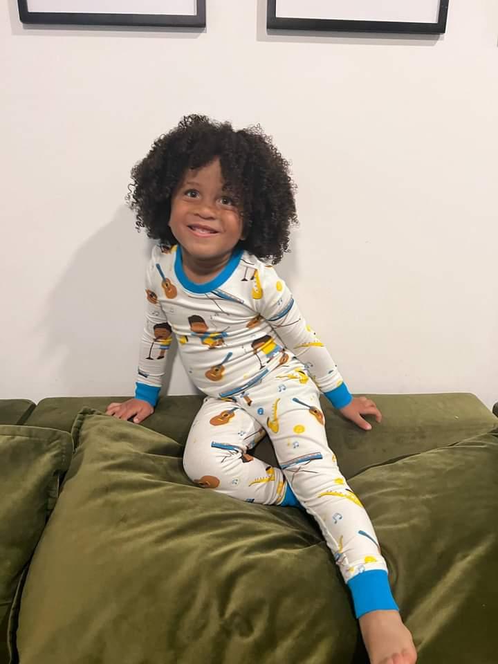 Rhythm & Dreams Musical Pj Set Snug Fit Pajamas Set Boys Toddler Size 4t - 12