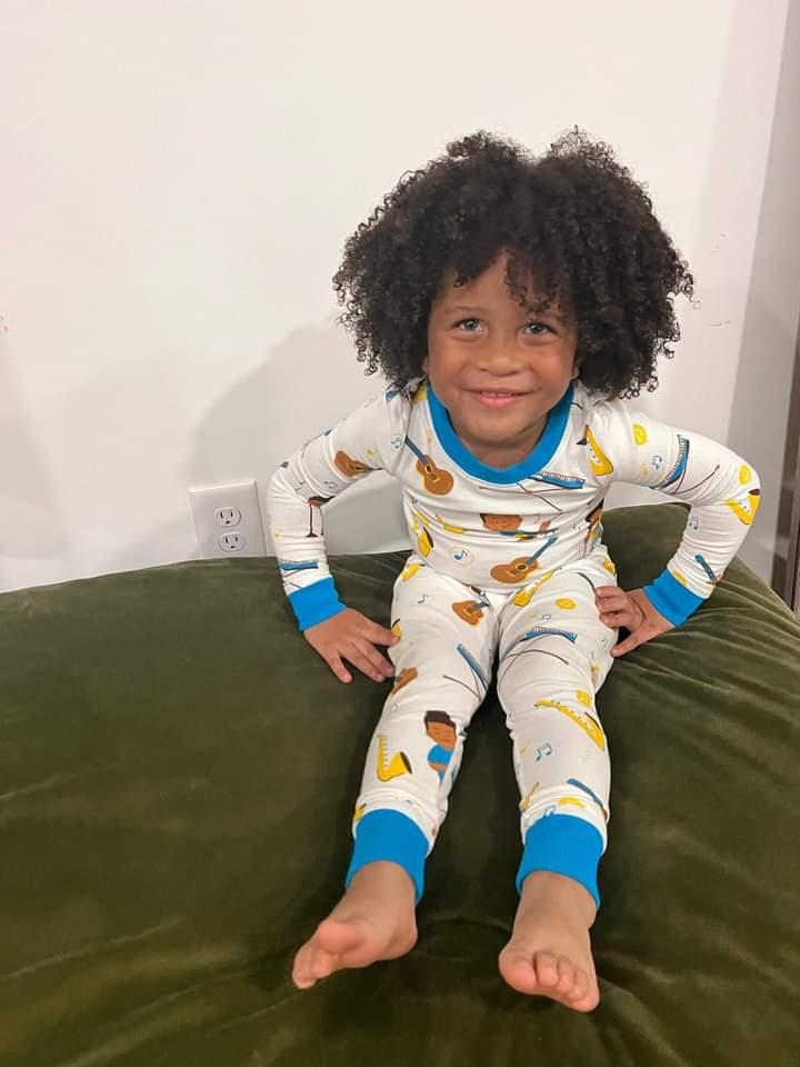 Rhythm & Dreams Musical Pj Set Snug Fit Pajamas Set Boys Toddler Size 4t - 12