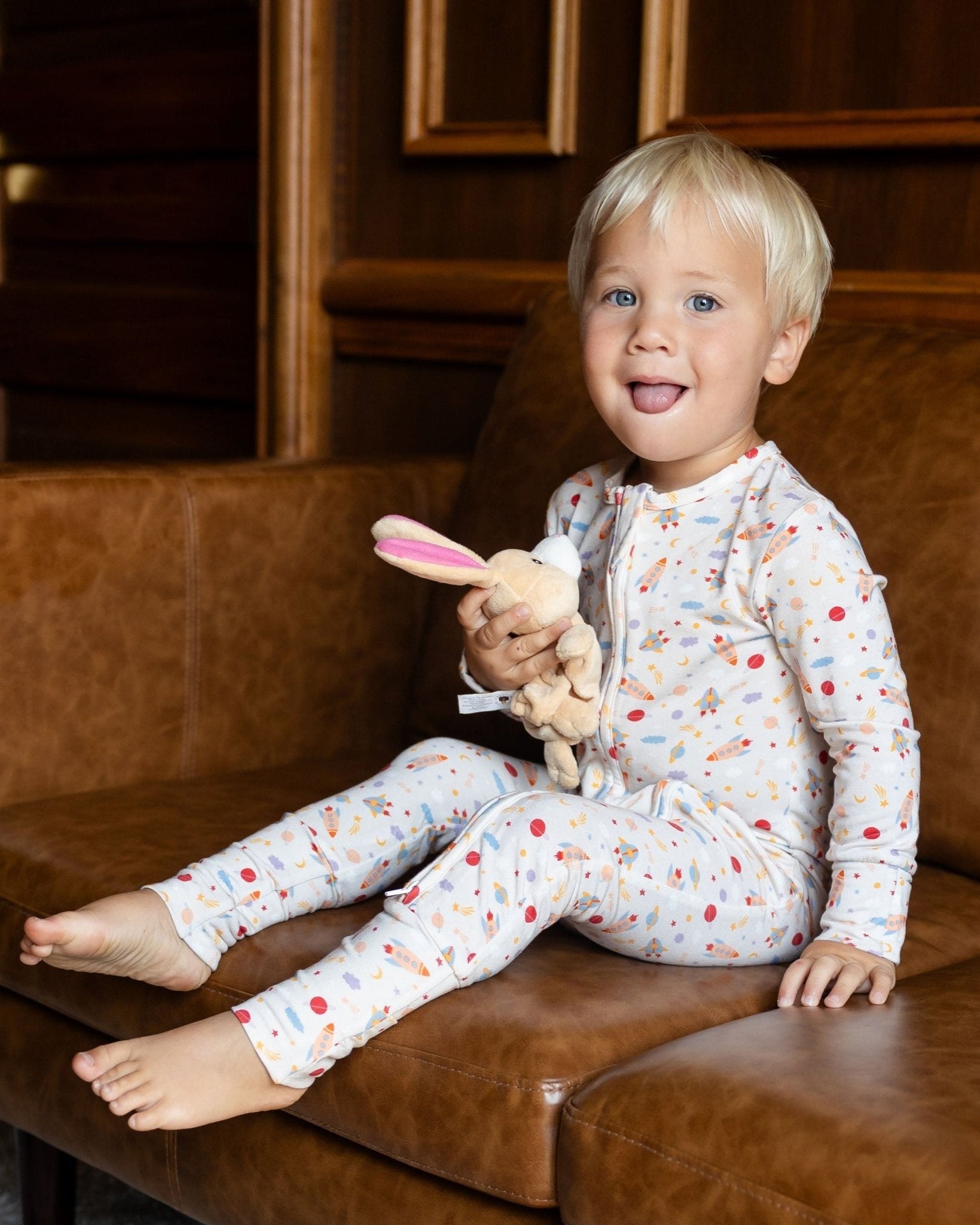 Rocketship Toddler Bamboo Pajamas