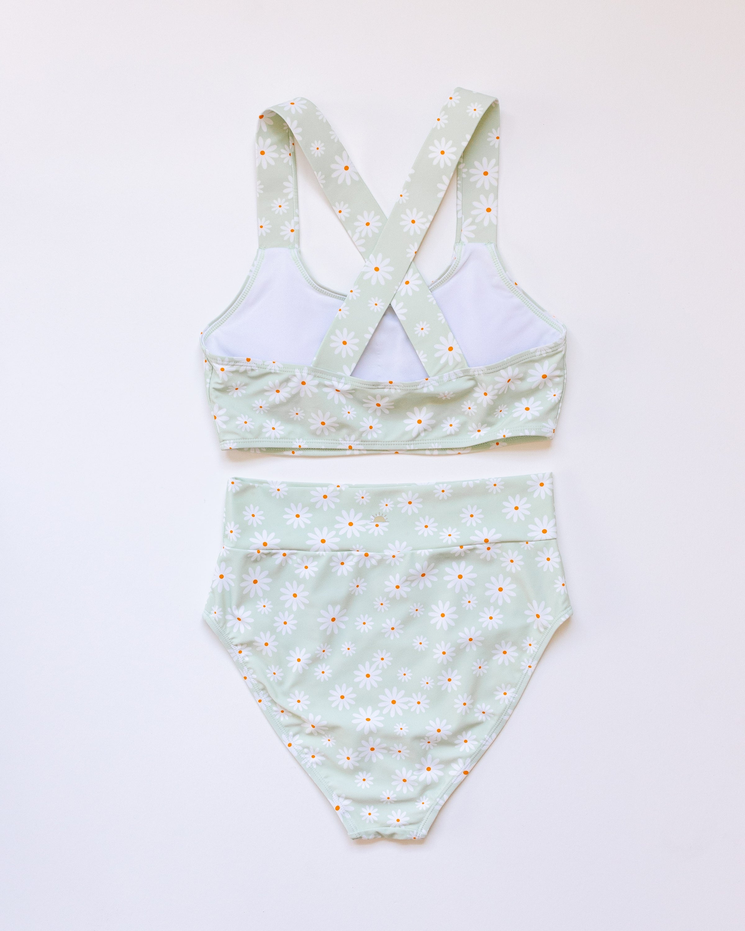 Women's Basic Bikini | Green Daisy