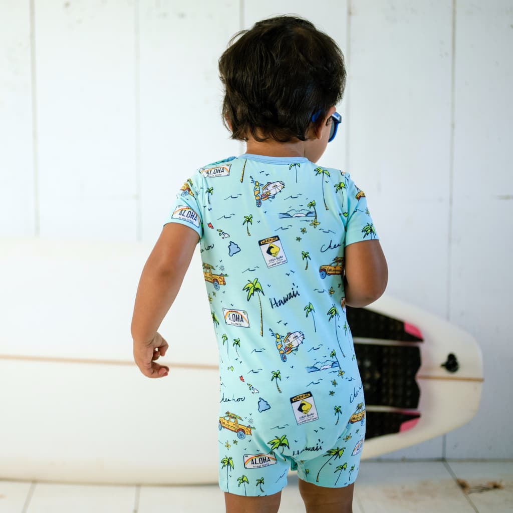 We Go Holoholo Shortie Bamboo Romper