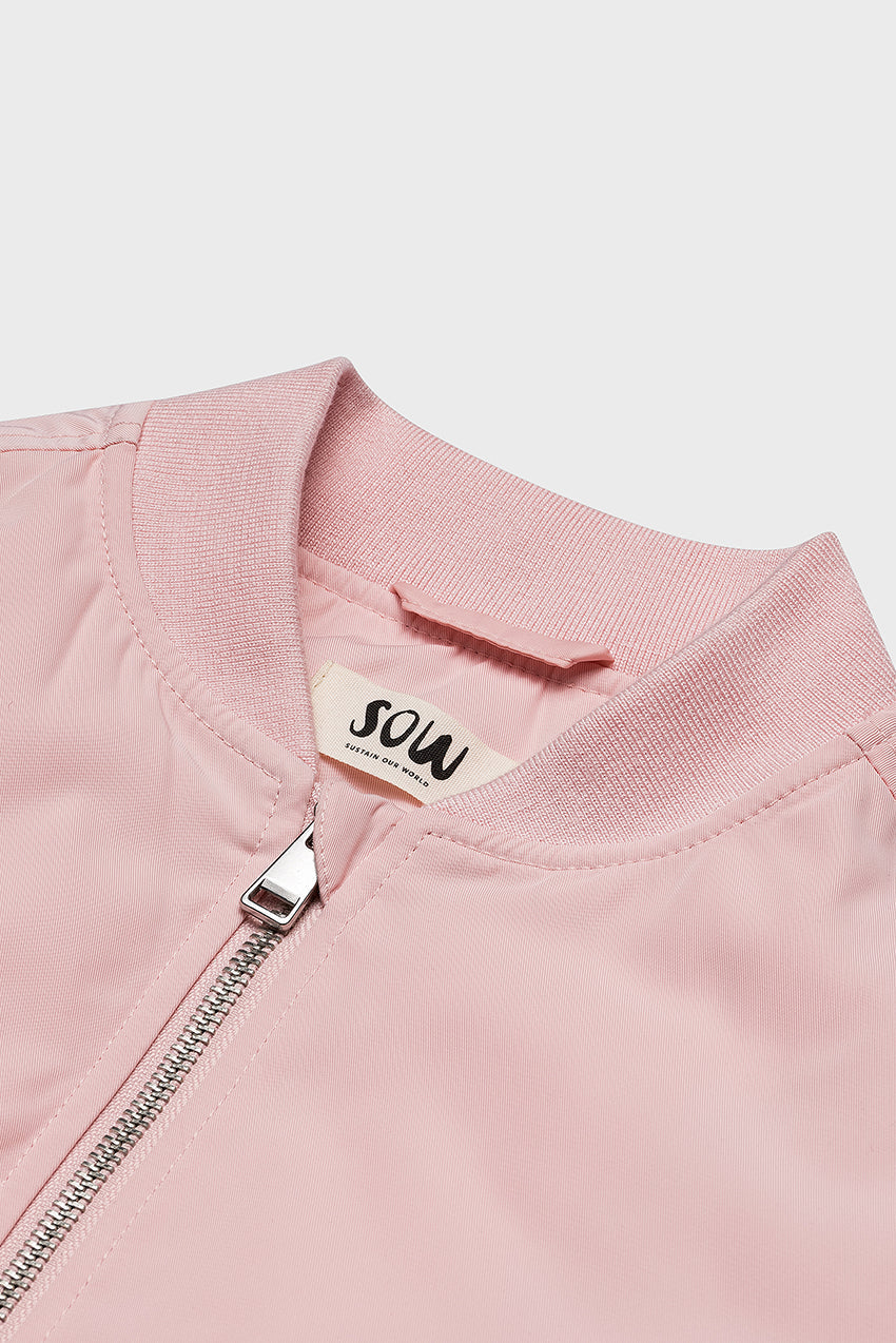 Bomber Jacket With Side Zips