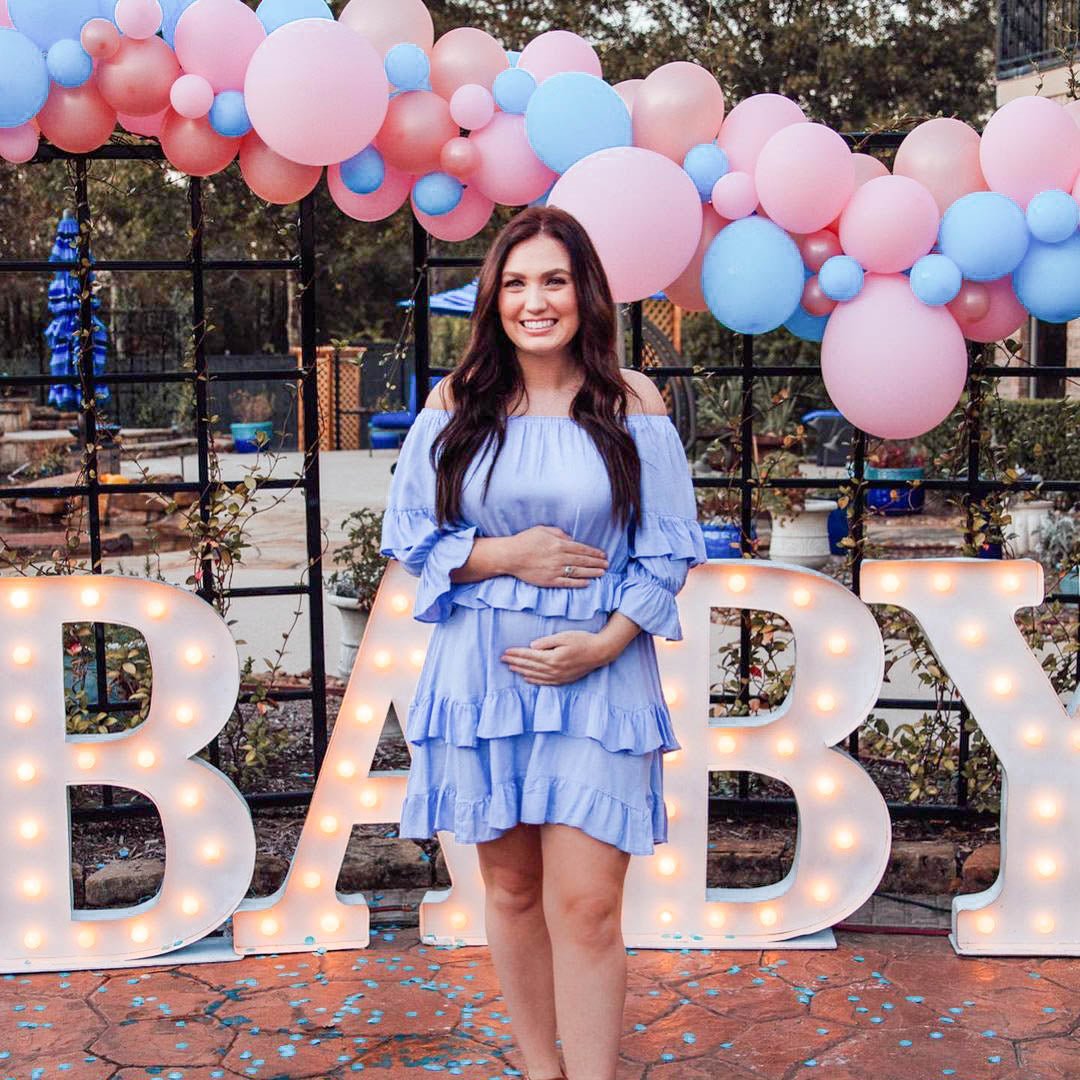 Rose Gold, Blue & Pink Balloon Garland Kit – Gender Reveal Decor