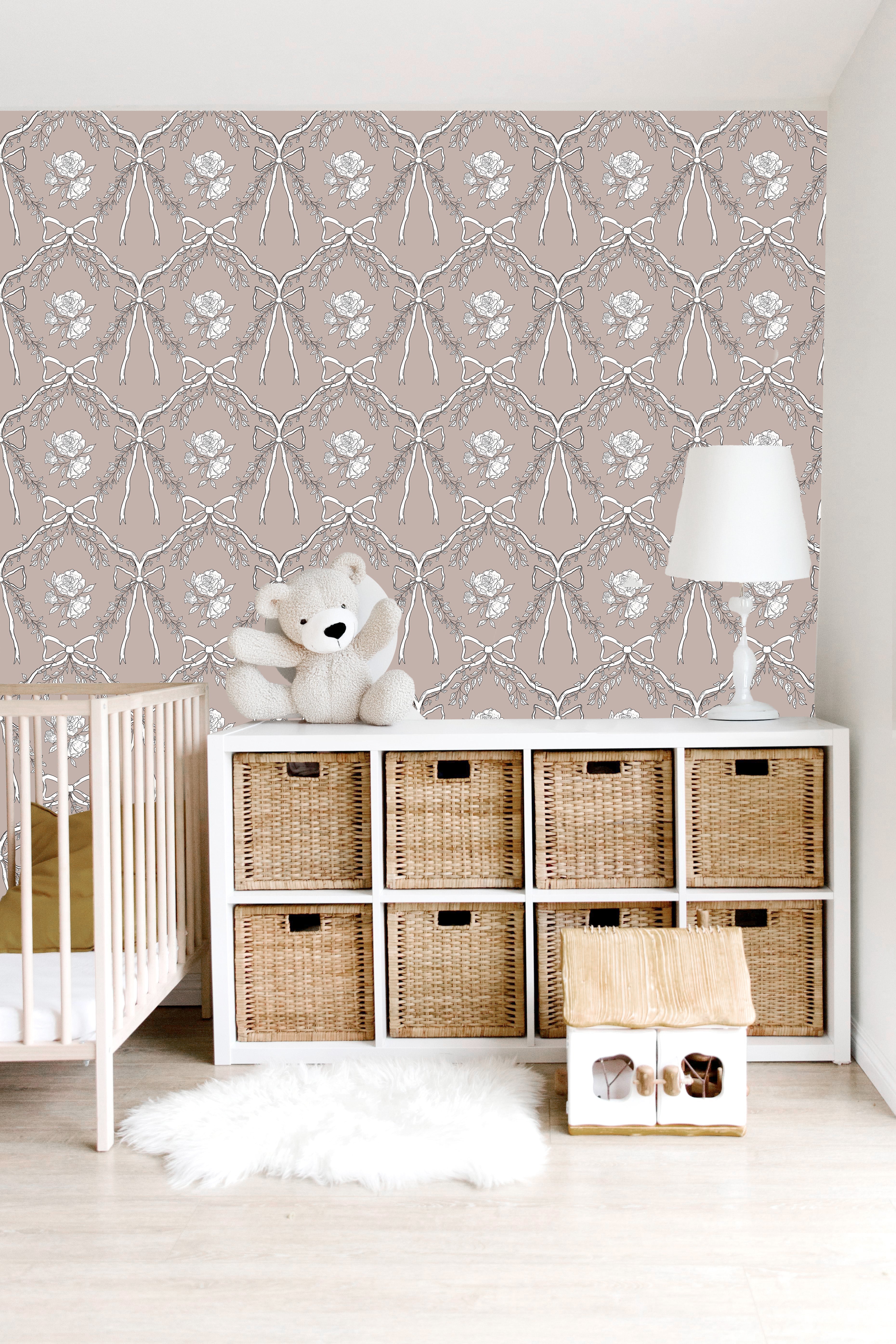 Lysa Wallpaper By Painted Hawk Design