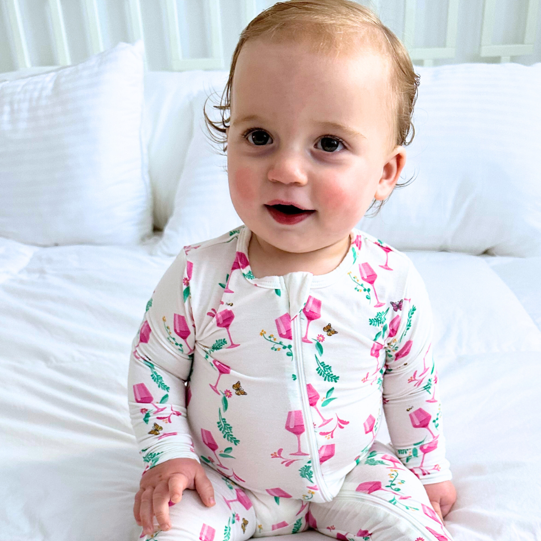 Hamptons Rosé Zippered Romper