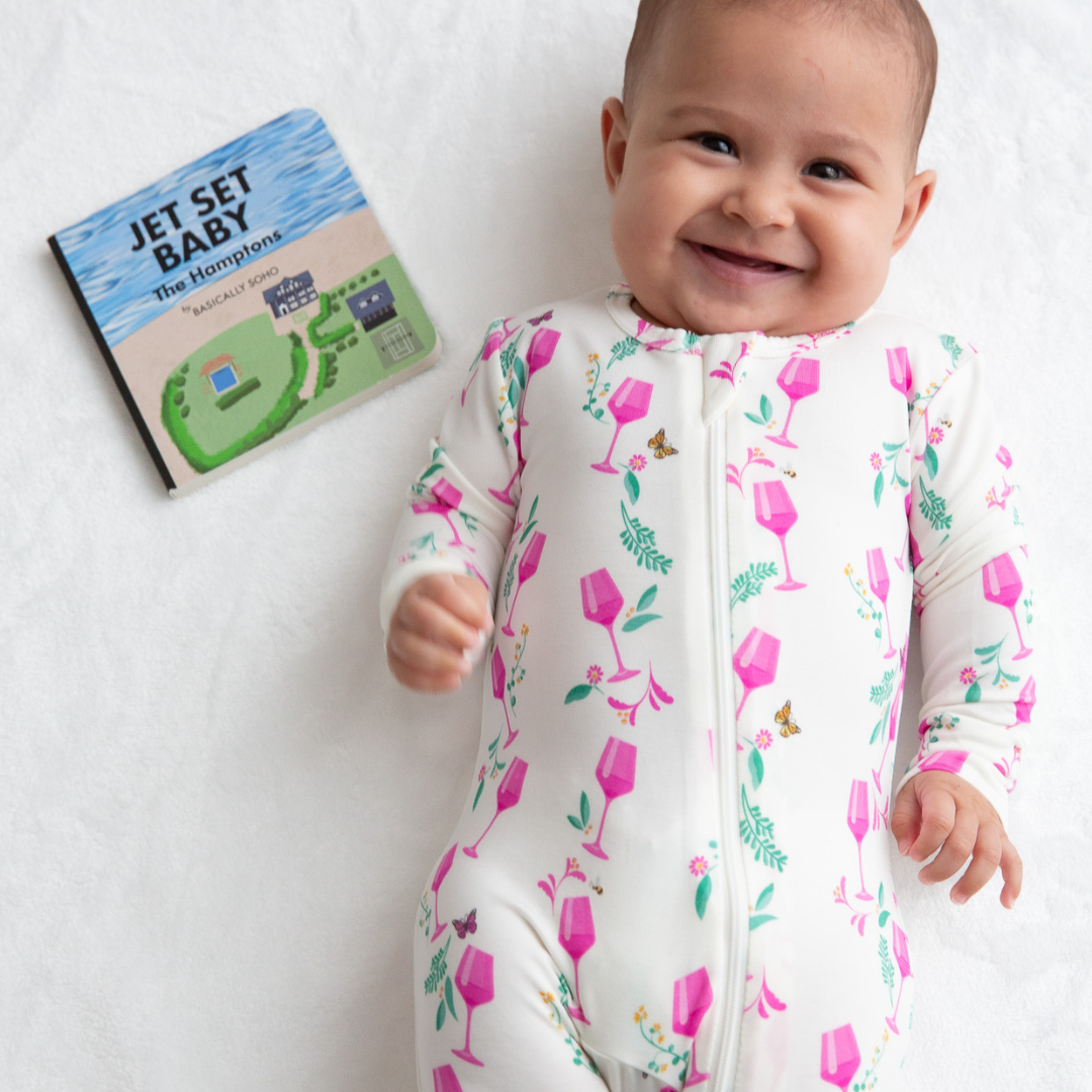 Hamptons Rosé Zippered Romper