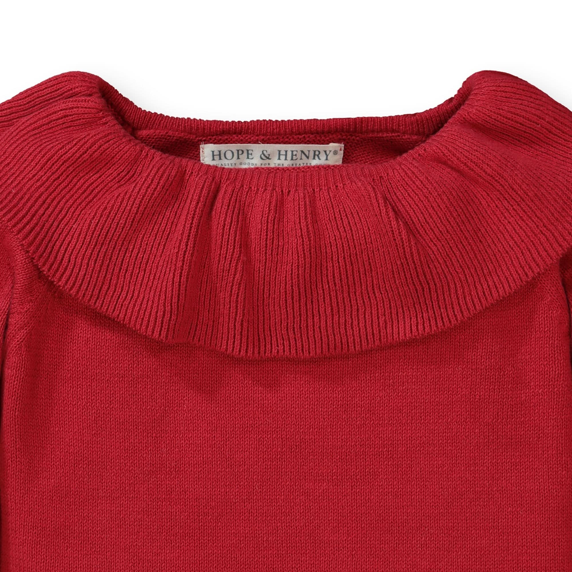 Organic Ruffle Collar Sweater - Baby