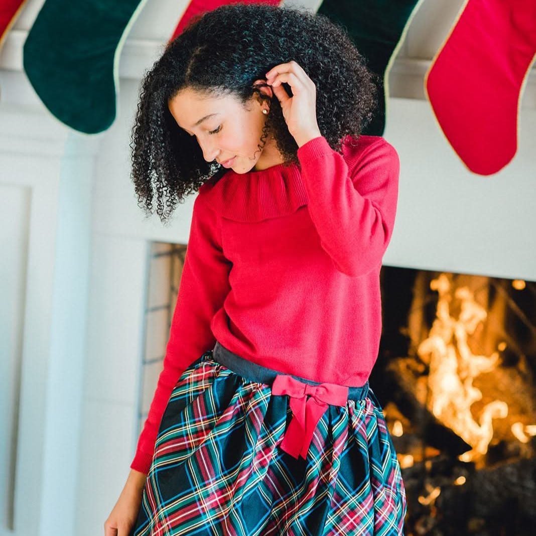 Organic Ruffle Collar Sweater - Baby