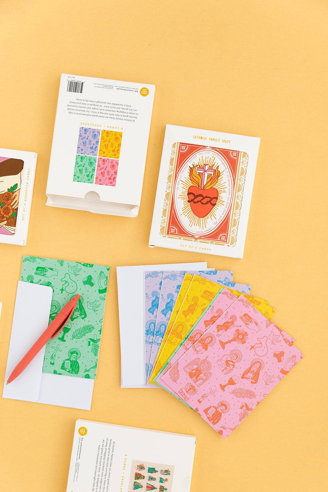 Sacred Heart Of Jesus Greeting Cards (set Of 8)