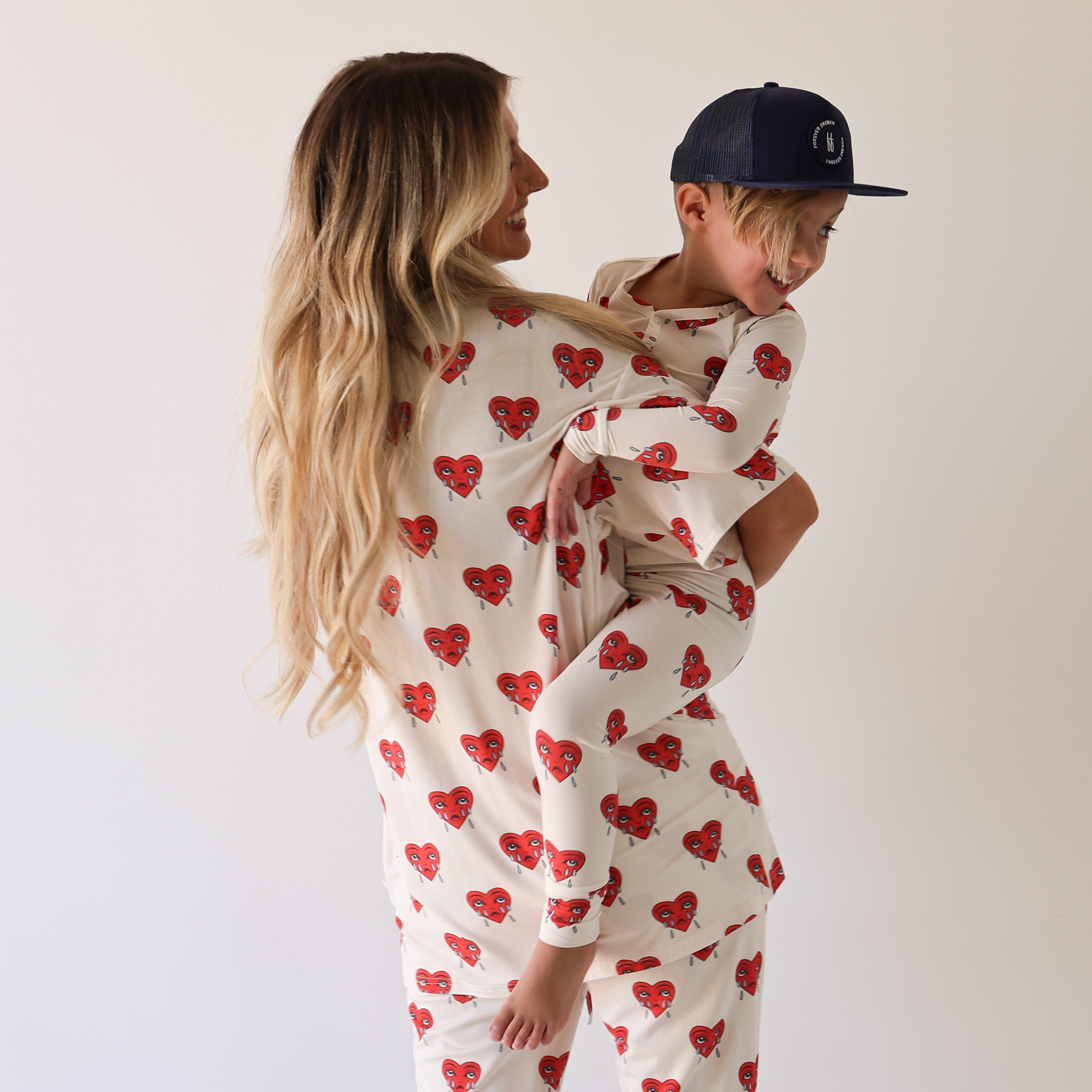 Short Sleeve Women's Bamboo Pajamas | Sad Girl