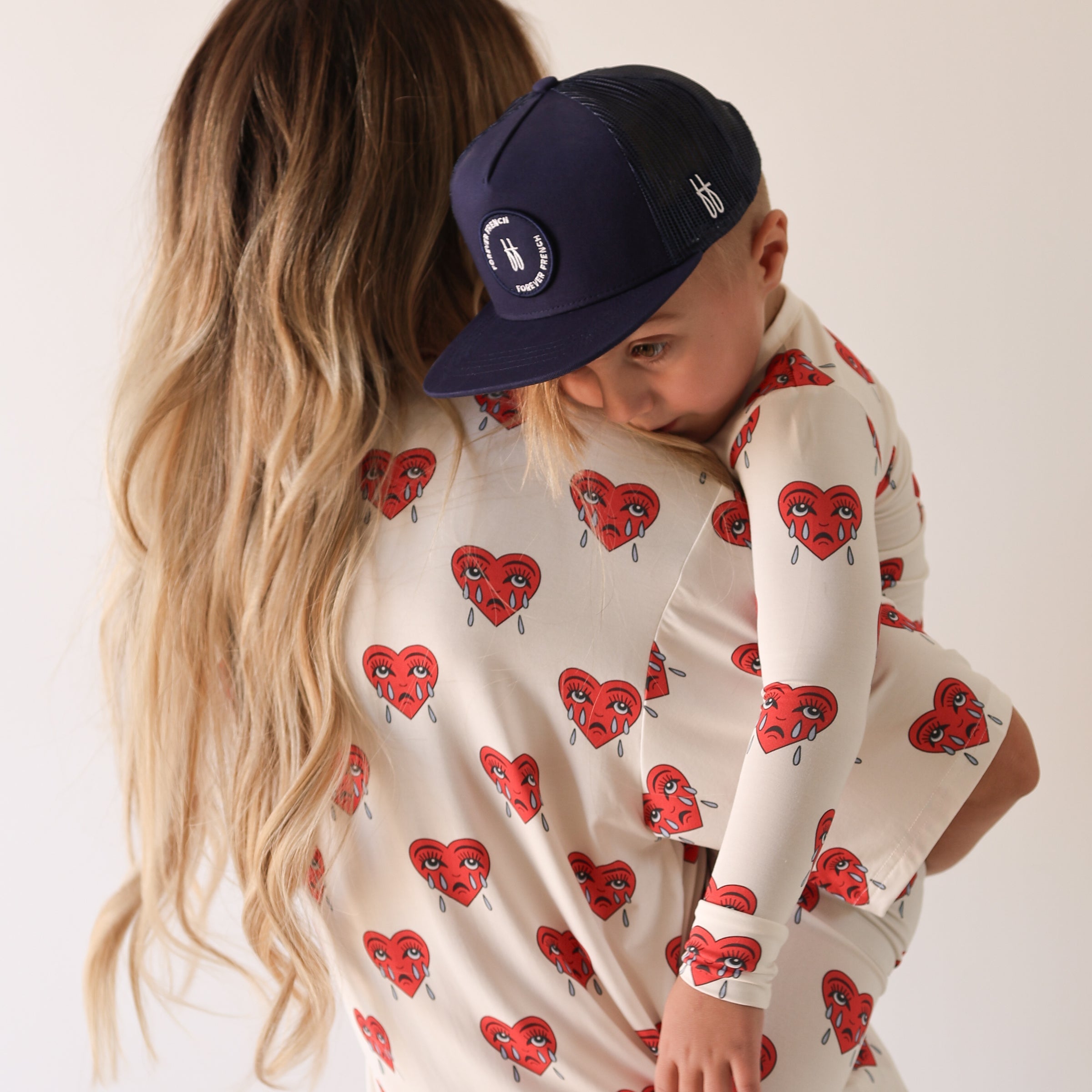 Short Sleeve Women's Bamboo Pajamas | Sad Girl