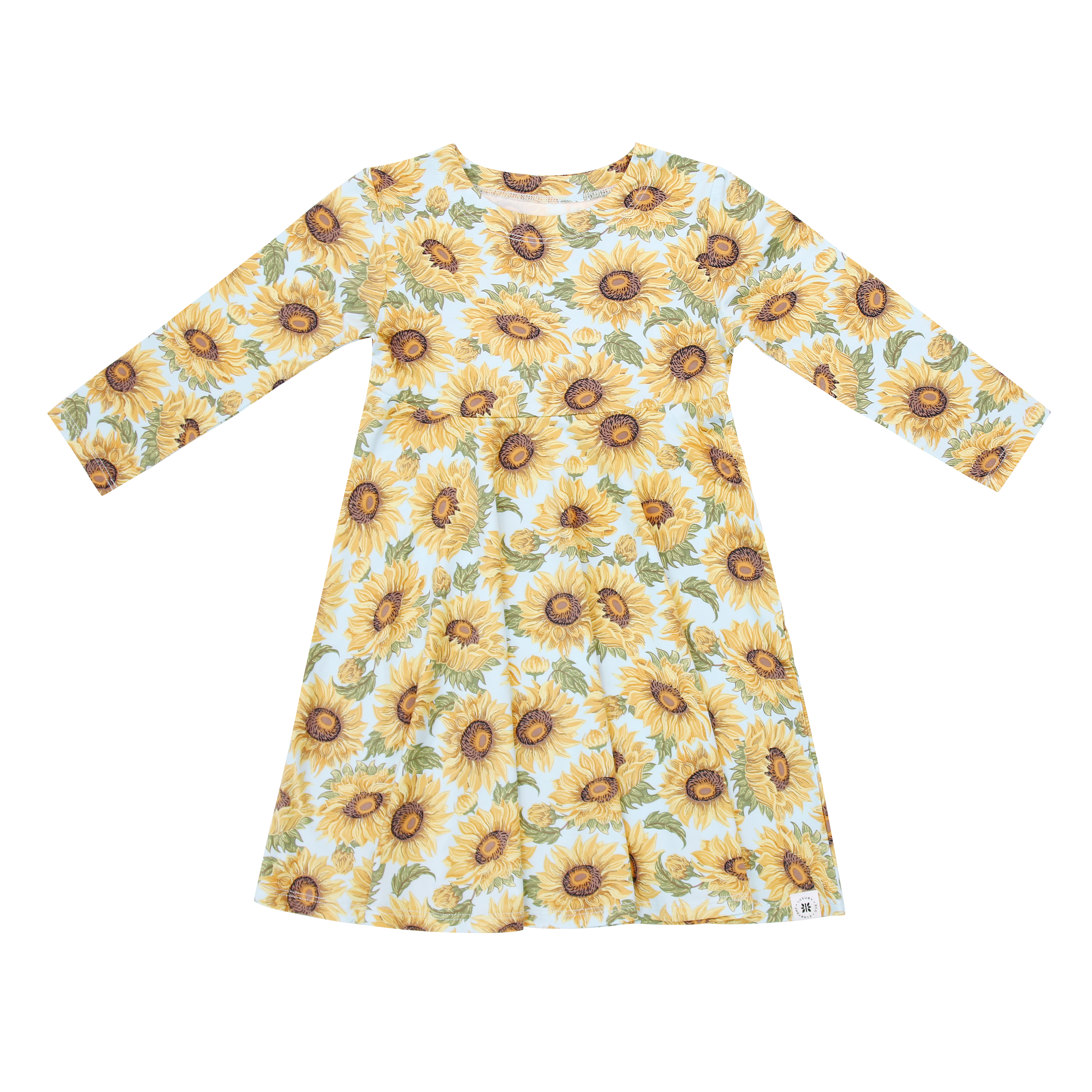 Sammy's Sunflower Swirly Girl Dress